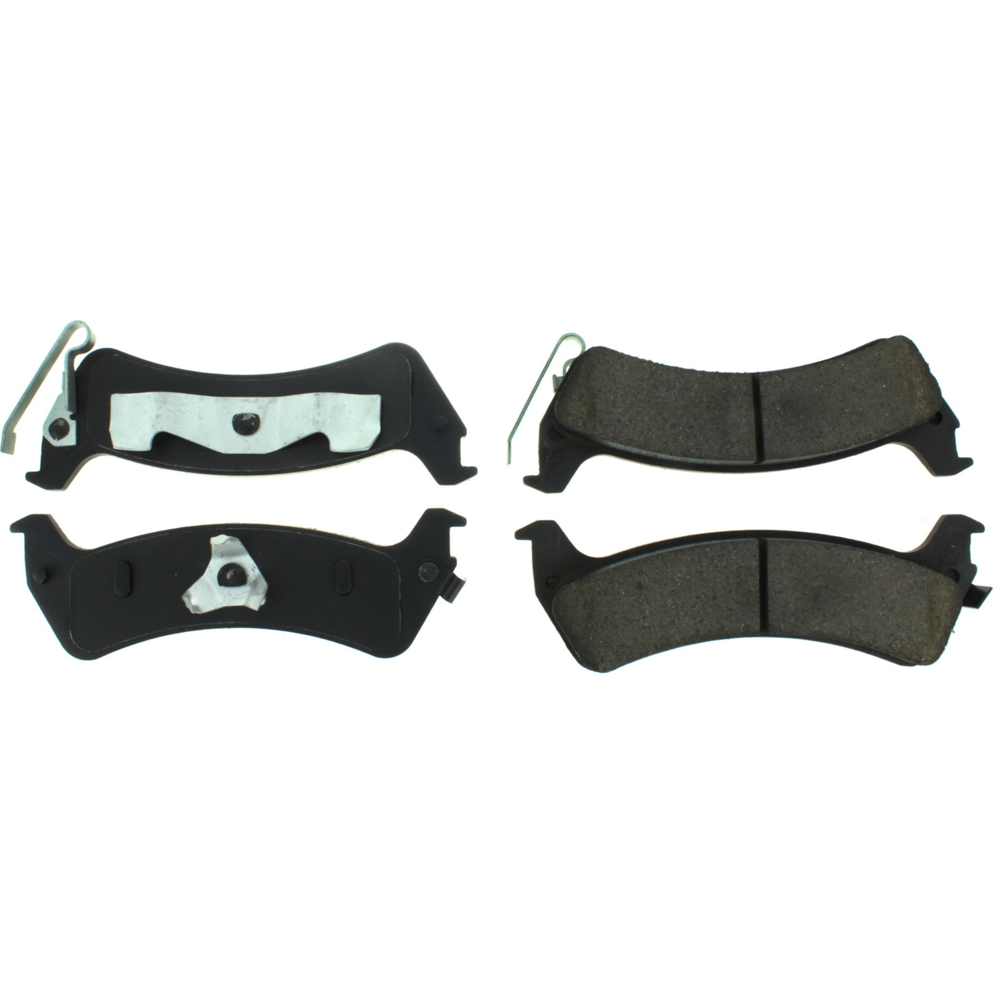 Centric Premium Semi-Metallic Brake Pads with Shims and Hardware