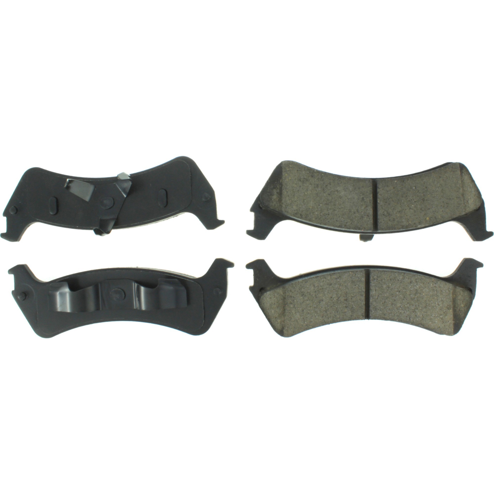 Centric Premium Semi-Metallic Brake Pads with Shims and Hardware