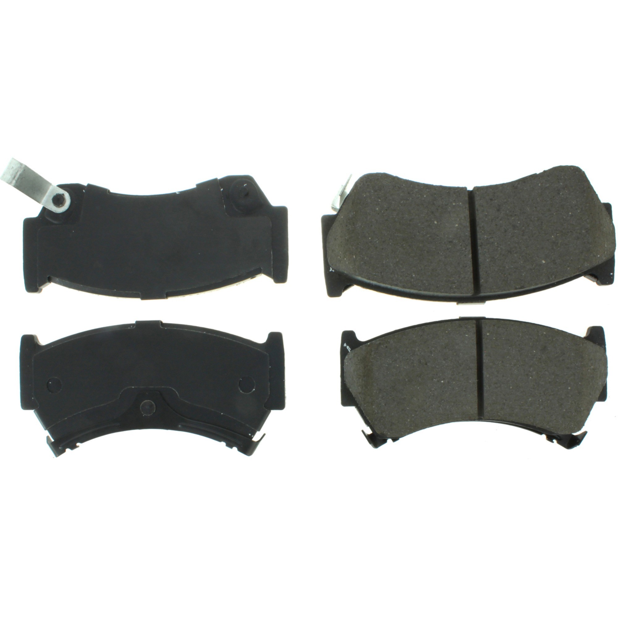 Centric Premium Semi-Metallic Brake Pads with Shims and Hardware