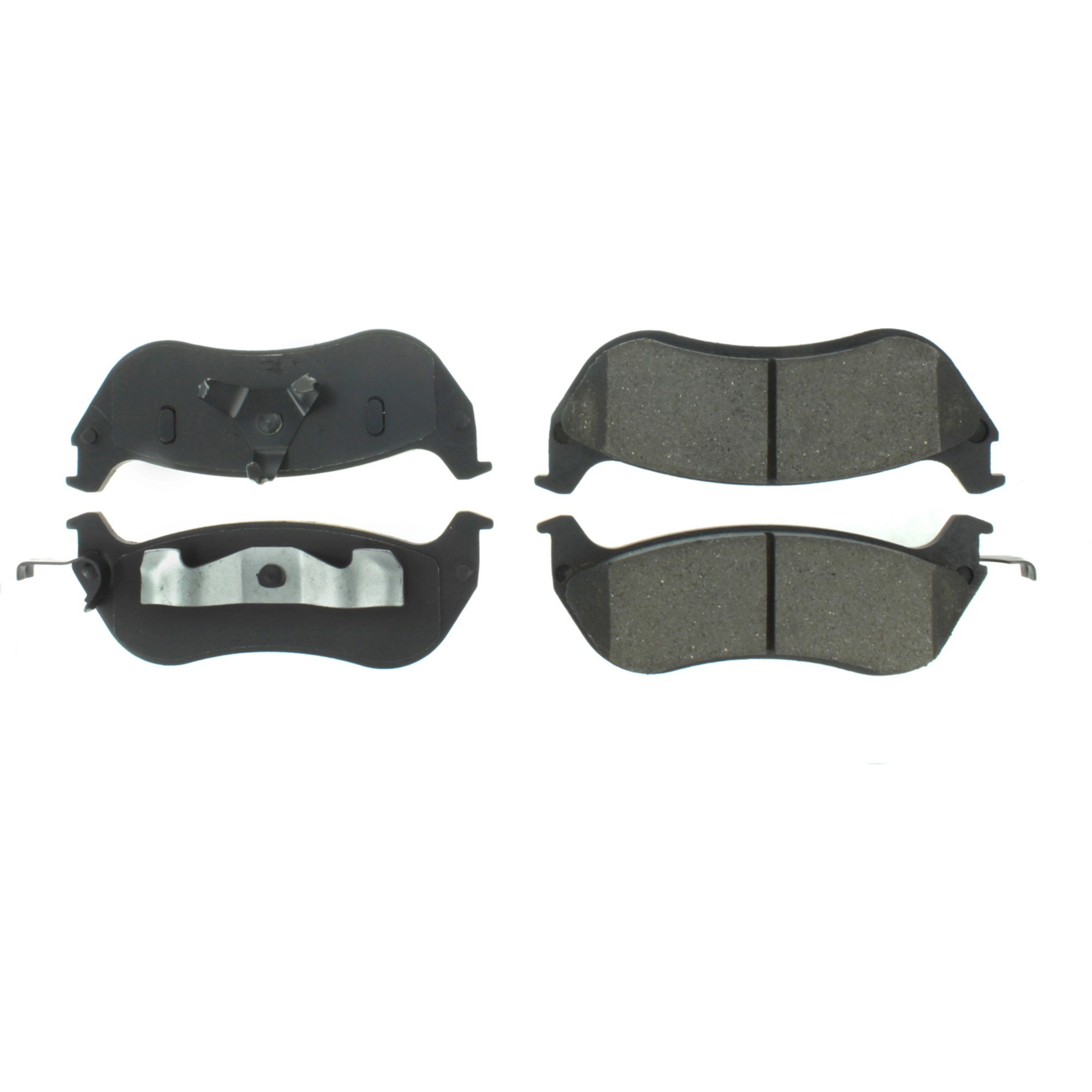 Centric Premium Semi-Metallic Brake Pads with Shims and Hardware