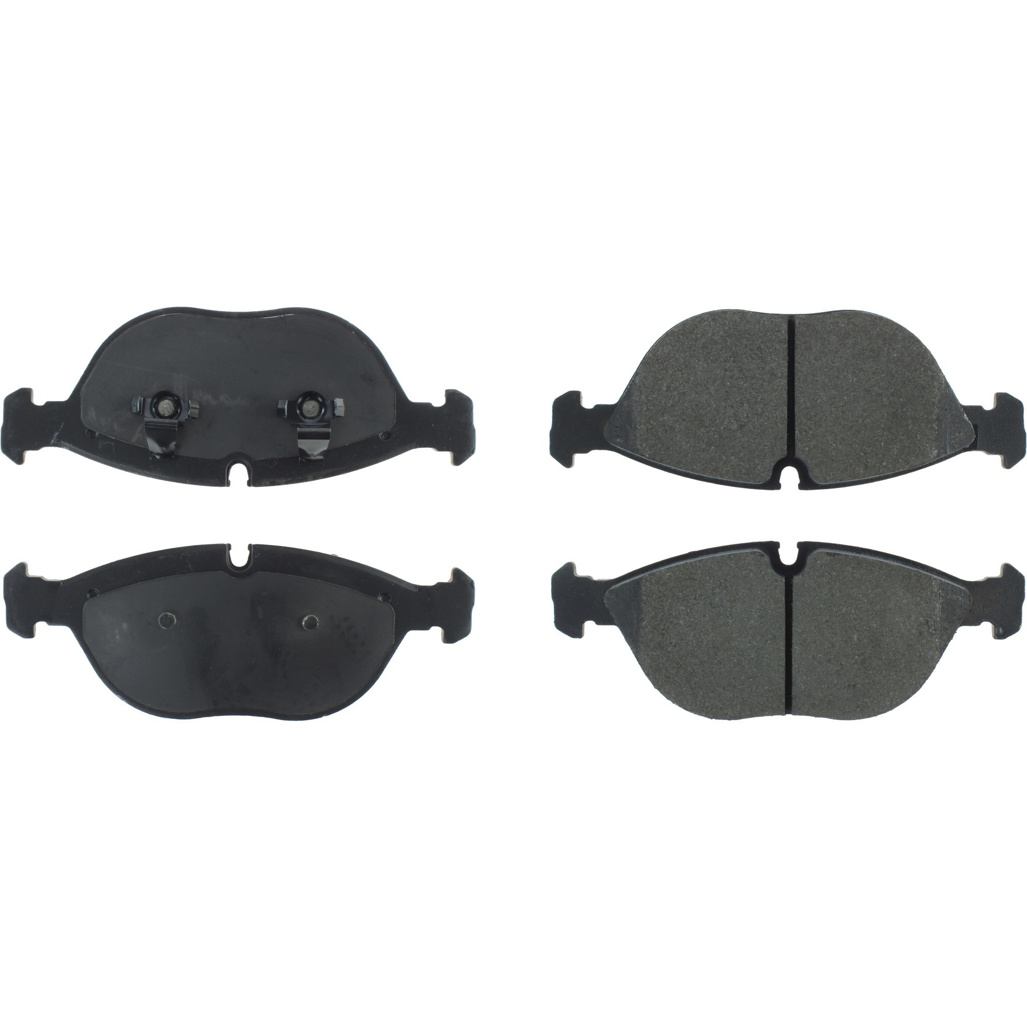 Centric Premium Semi-Metallic Brake Pads with Shims and Hardware