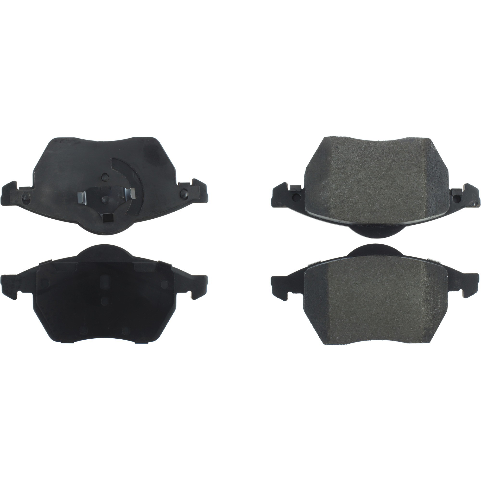 Centric Premium Semi-Metallic Brake Pads with Shims and Hardware