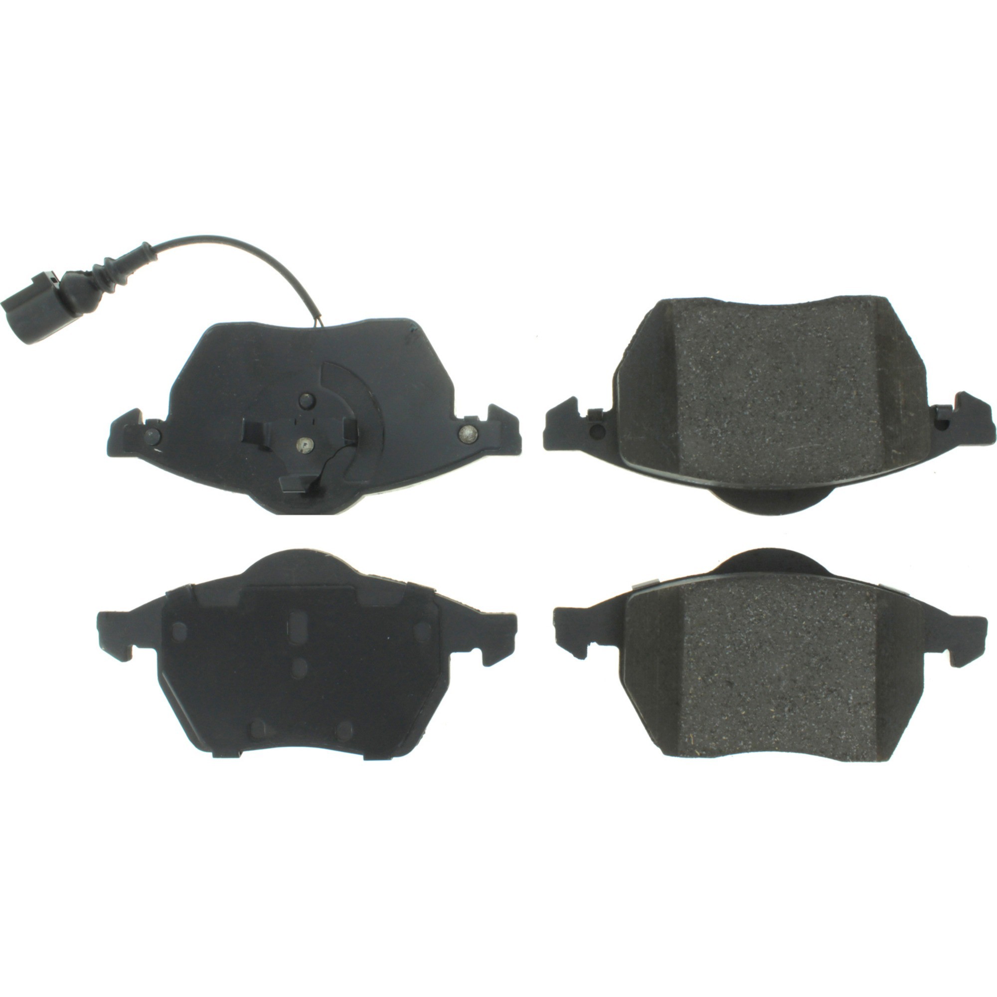 Centric Premium Semi-Metallic Brake Pads with Shims and Hardware