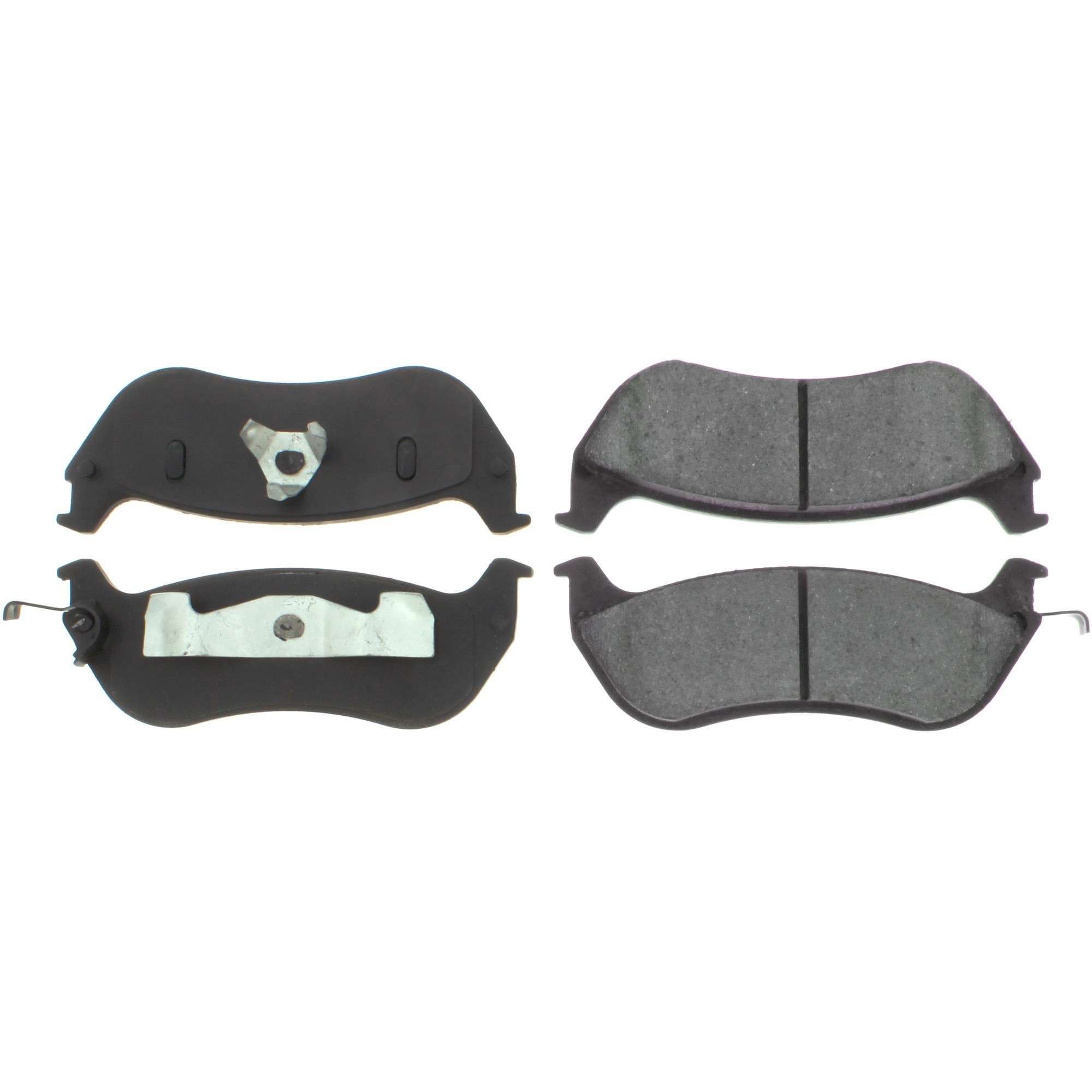 Centric Premium Semi-Metallic Brake Pads with Shims and Hardware