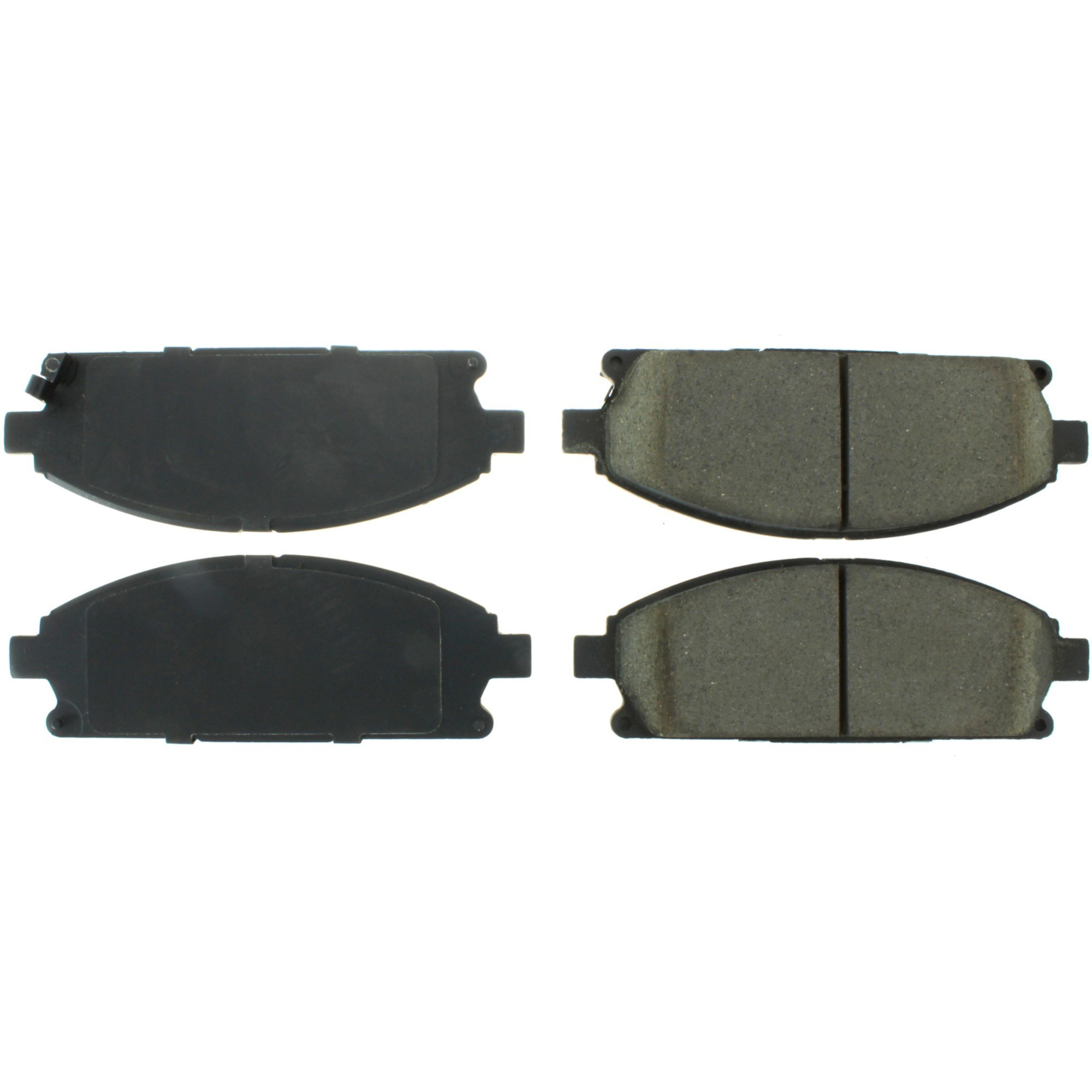 Centric Premium Semi-Metallic Brake Pads with Shims and Hardware