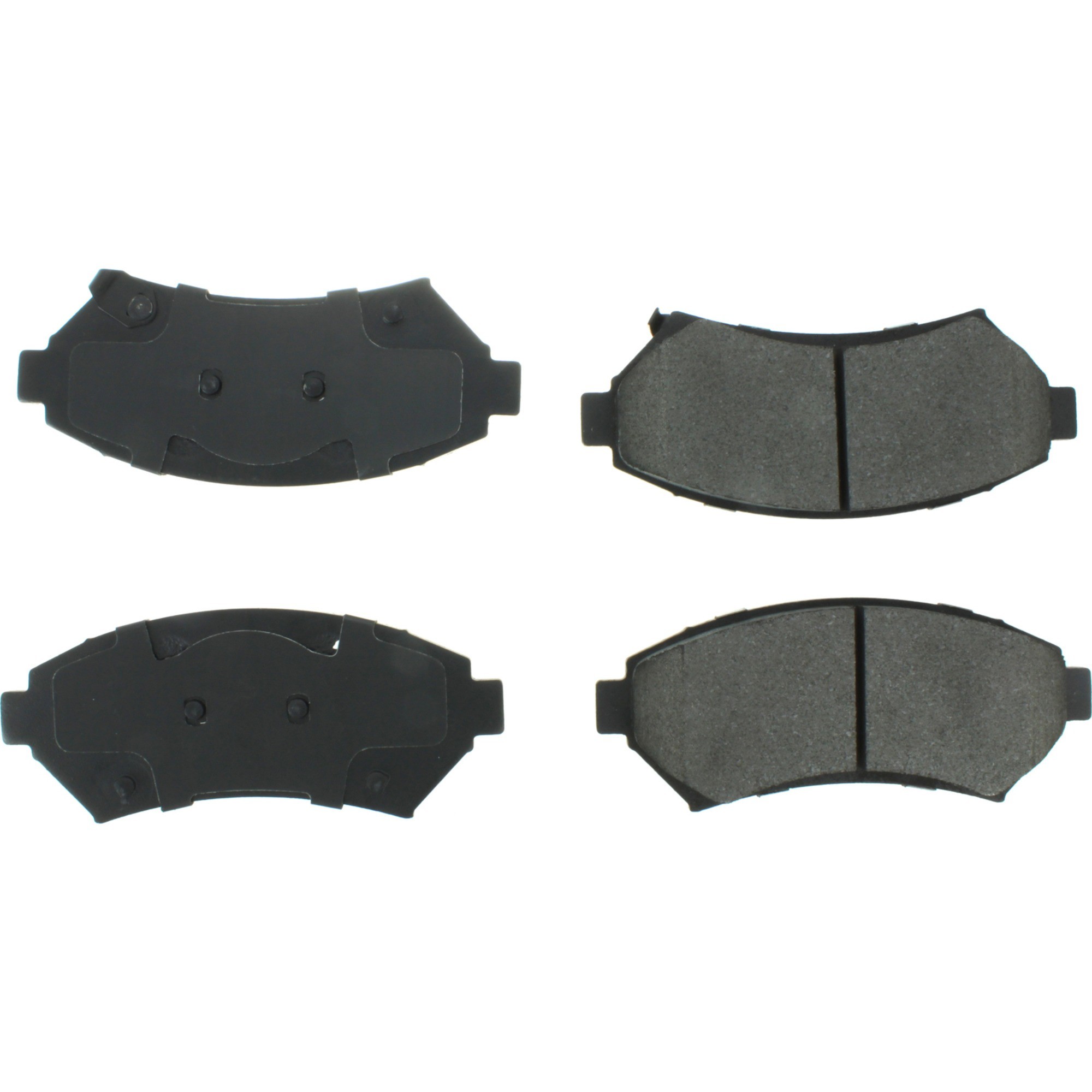 Centric Premium Semi-Metallic Brake Pads with Shims and Hardware