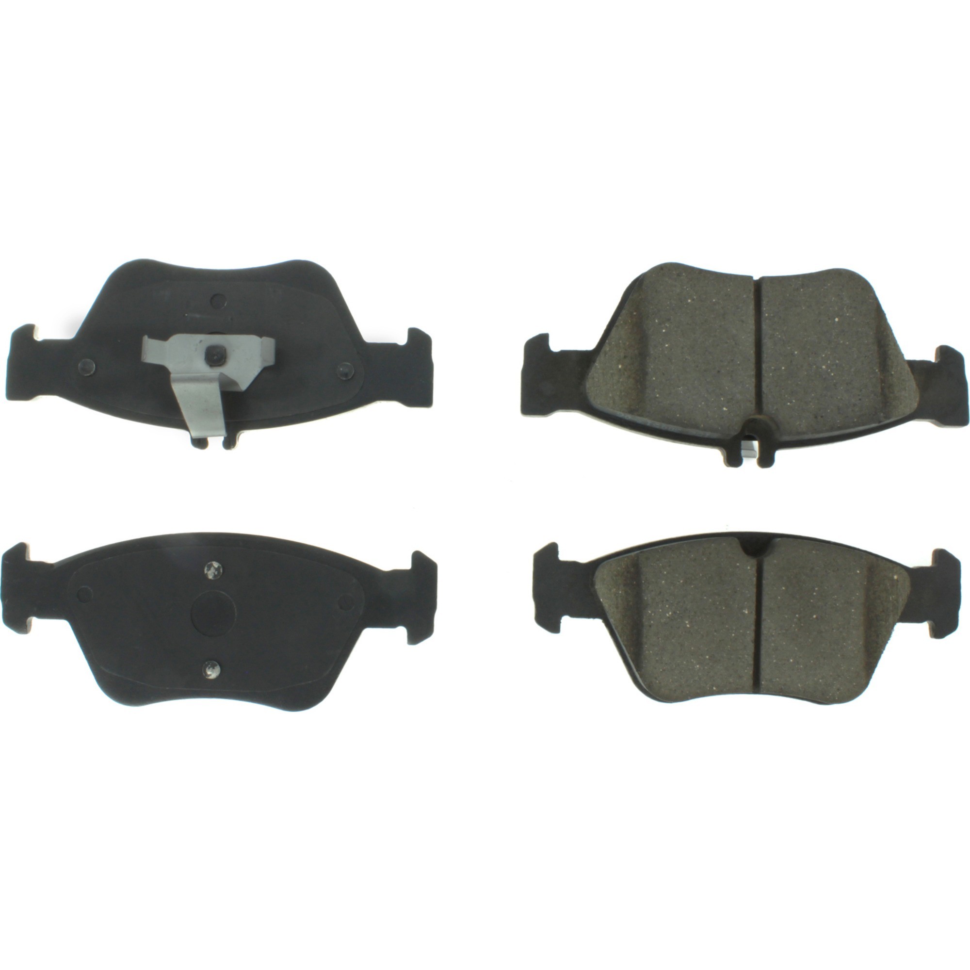 Centric Premium Semi-Metallic Brake Pads with Shims and Hardware