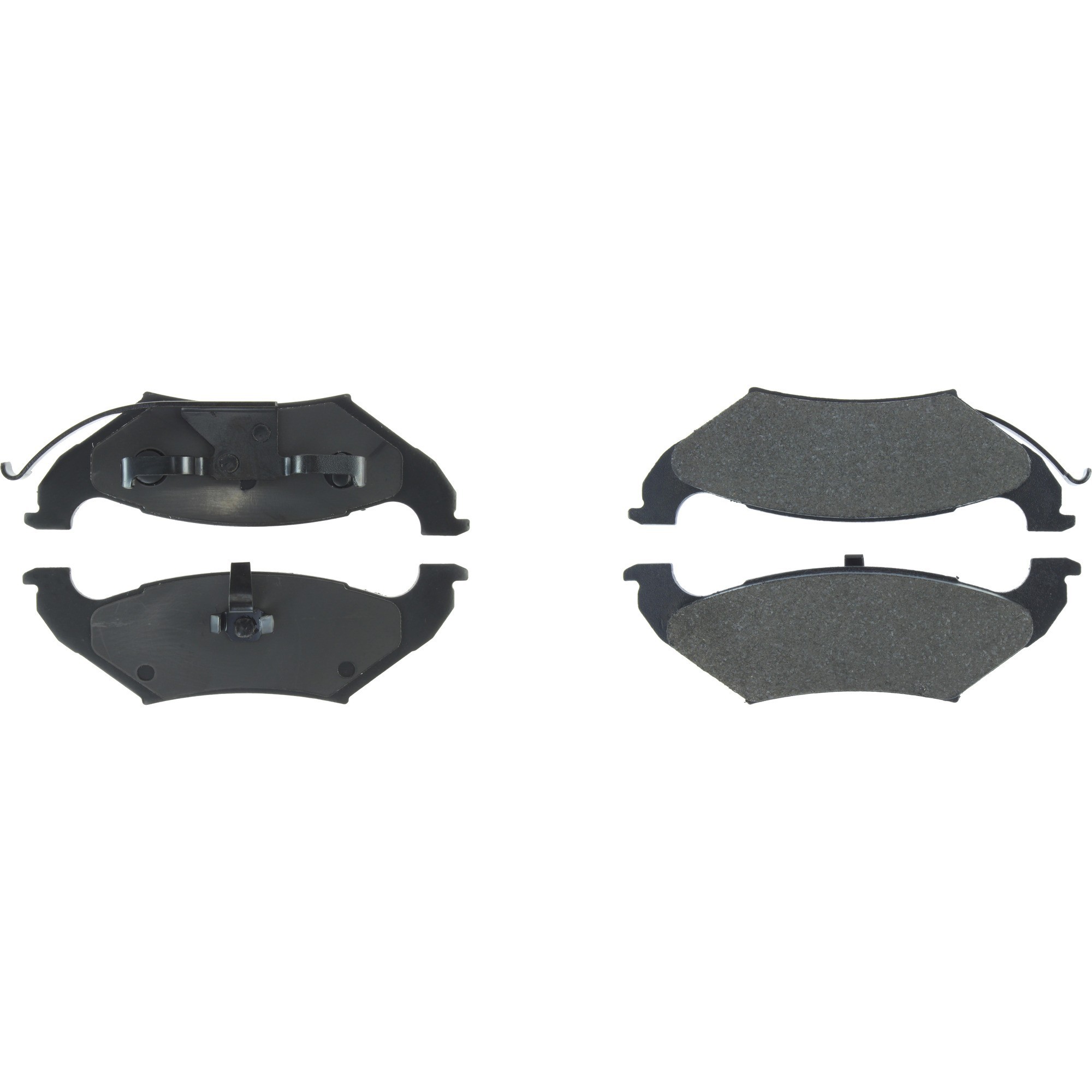 Centric Premium Semi-Metallic Brake Pads with Shims and Hardware