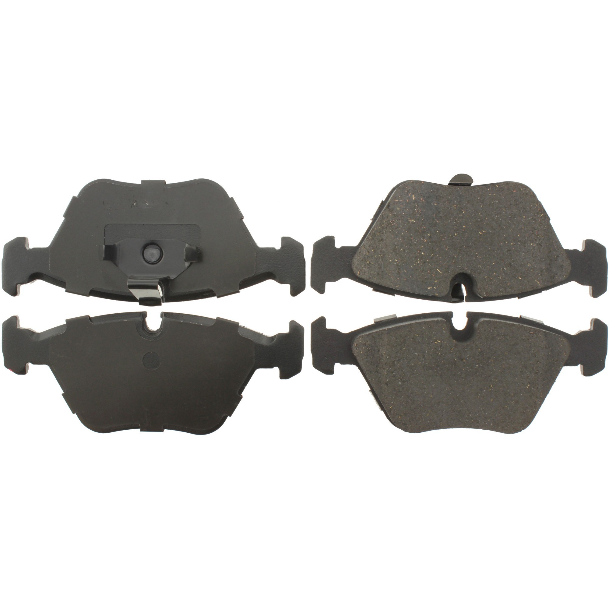 Centric Premium Semi-Metallic Brake Pads with Shims and Hardware