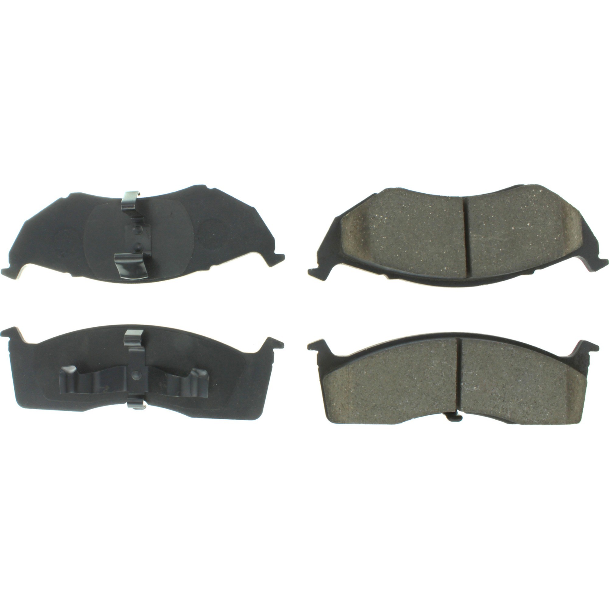 Centric Premium Semi-Metallic Brake Pads with Shims and Hardware