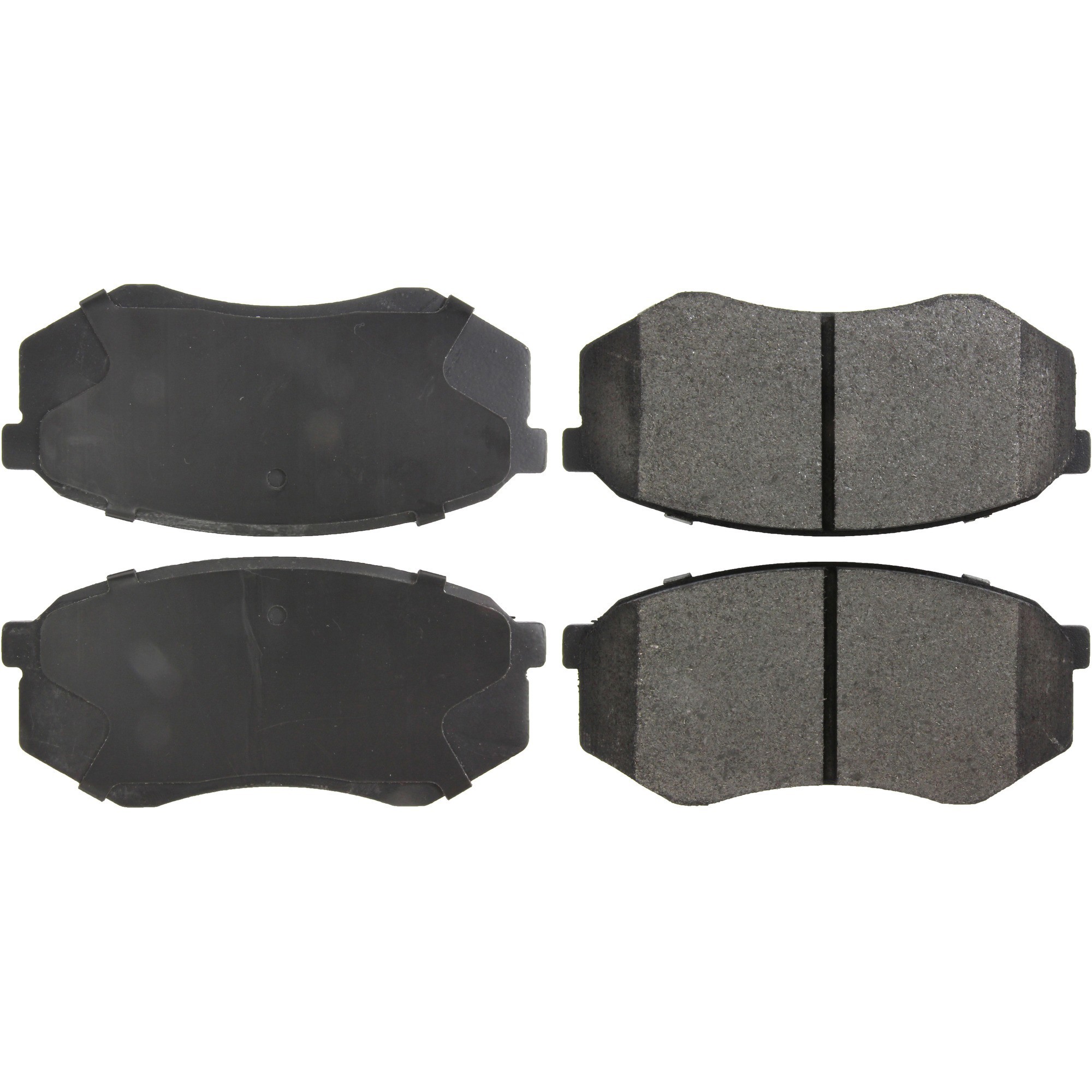 Centric Premium Semi-Metallic Brake Pads with Shims and Hardware