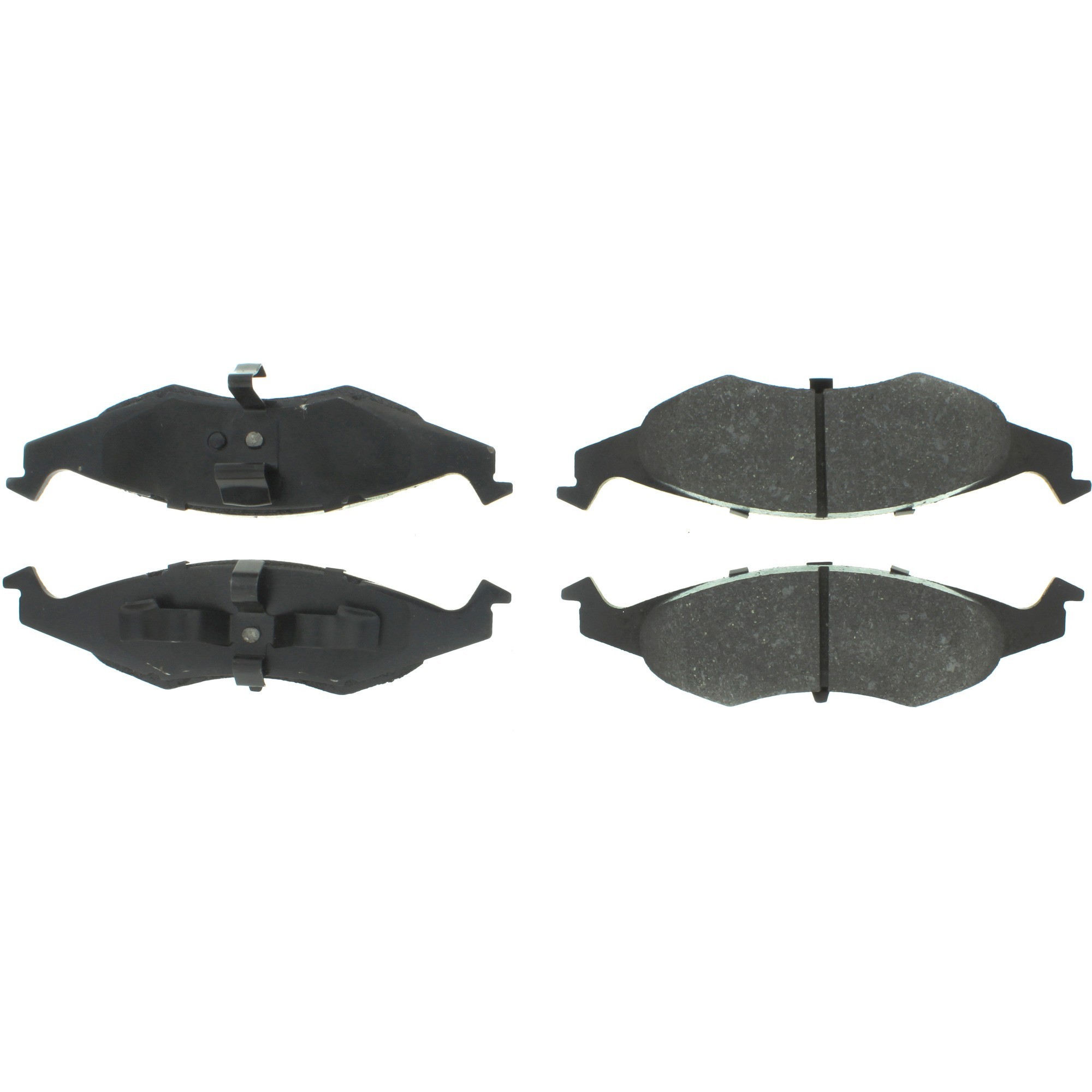 Centric Premium Semi-Metallic Brake Pads with Shims and Hardware