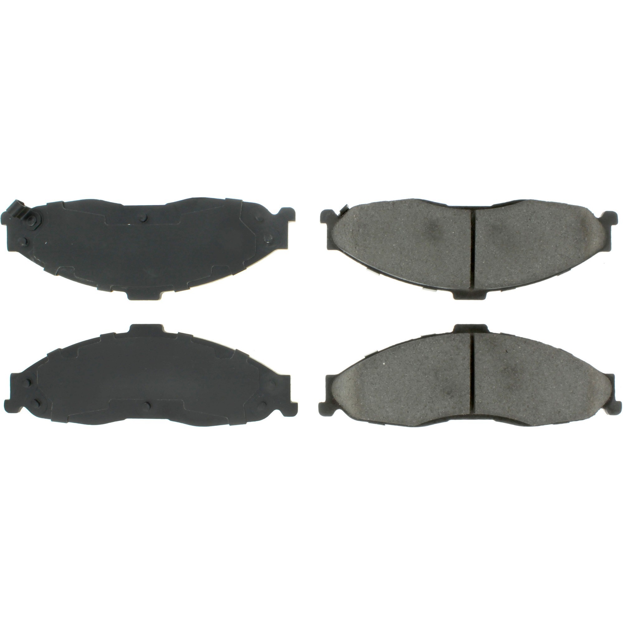 Centric Premium Semi-Metallic Brake Pads with Shims and Hardware
