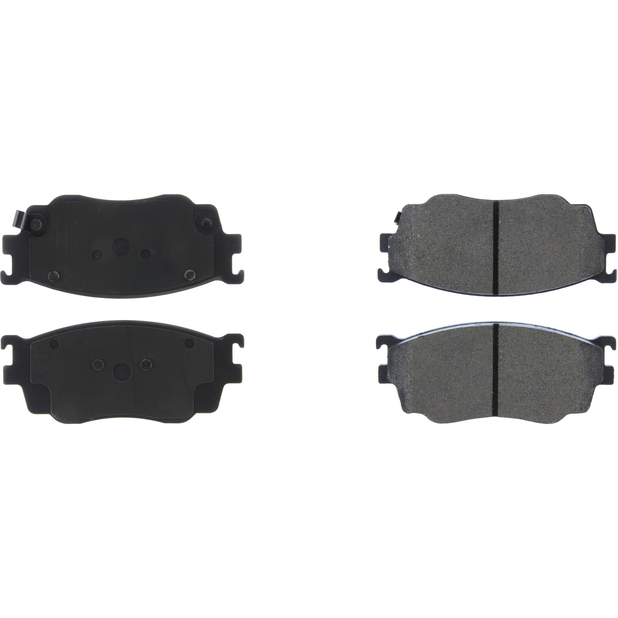 Centric Premium Semi-Metallic Brake Pads with Shims and Hardware