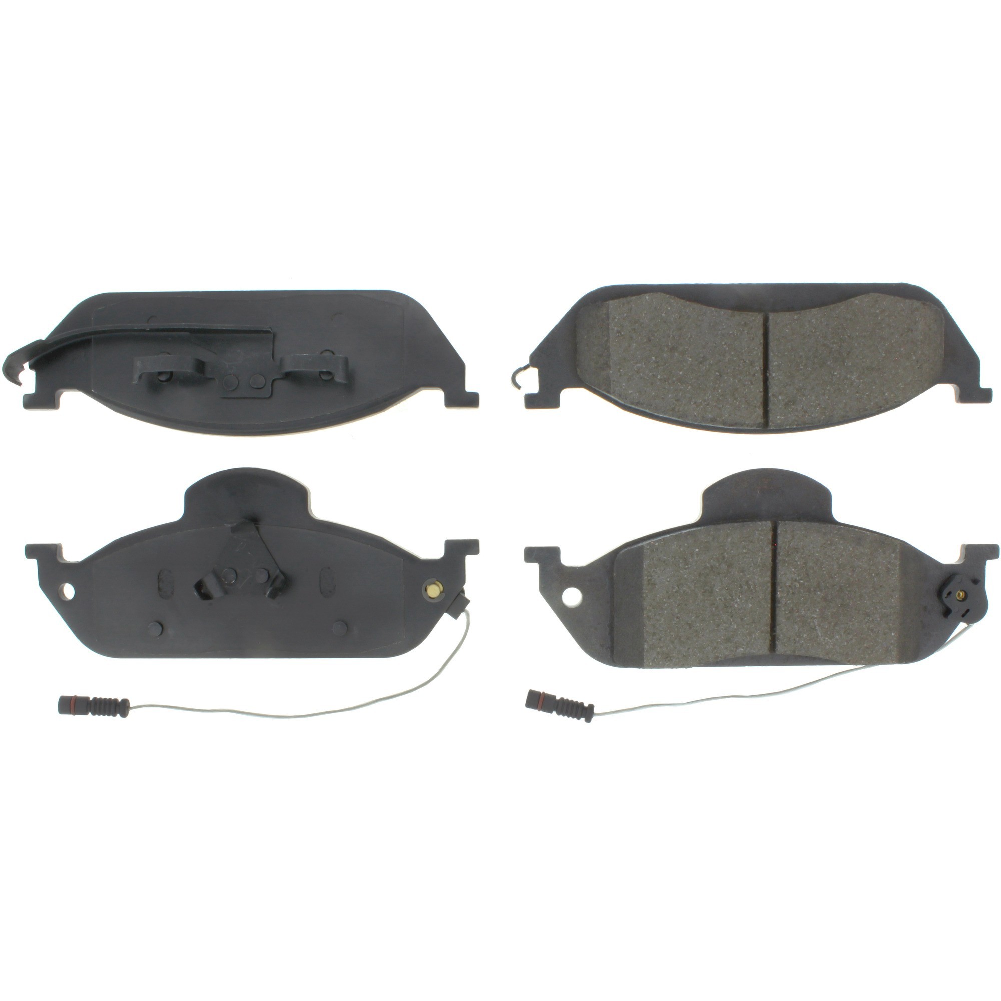 Centric Premium Semi-Metallic Brake Pads with Shims and Hardware