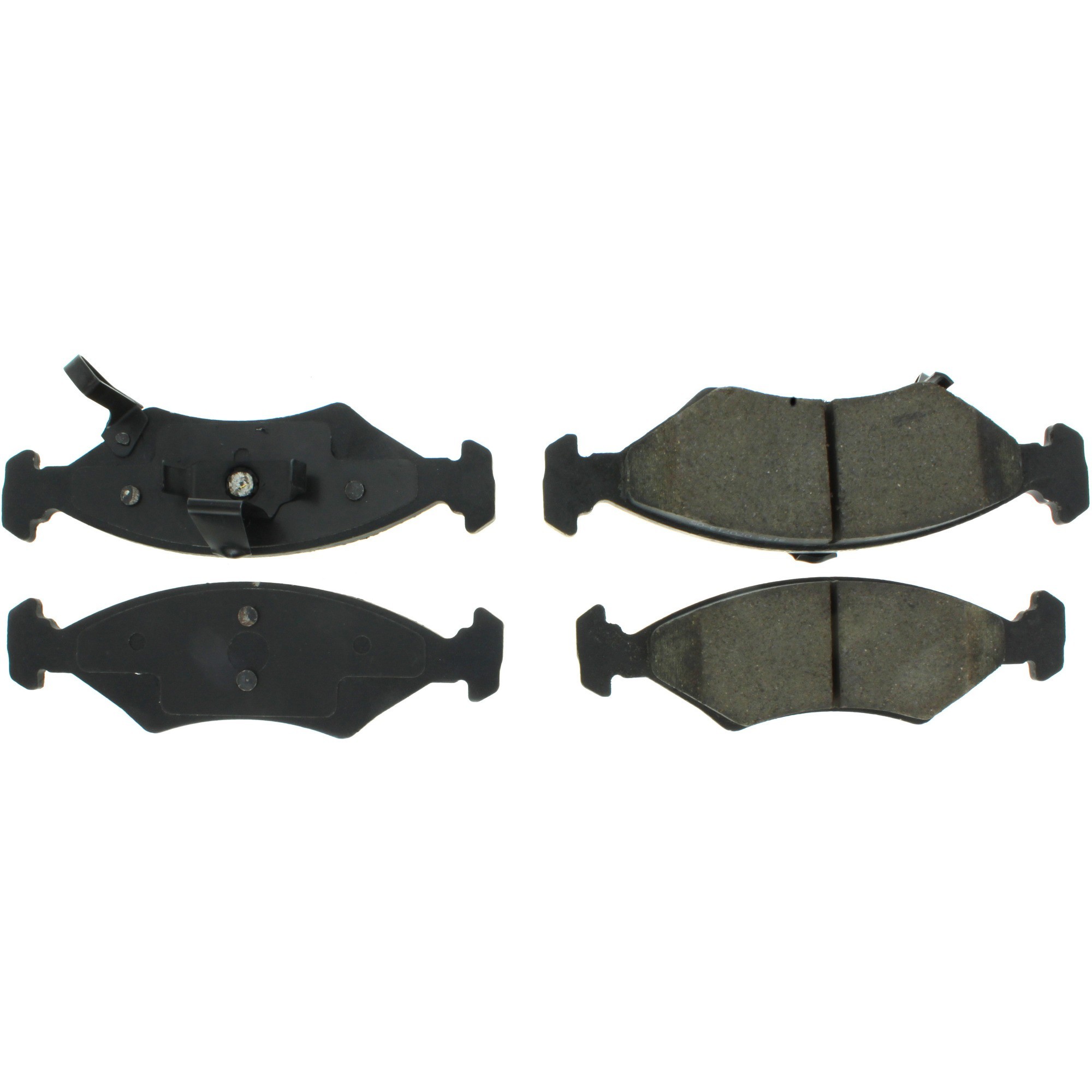 Centric Premium Semi-Metallic Brake Pads with Shims and Hardware