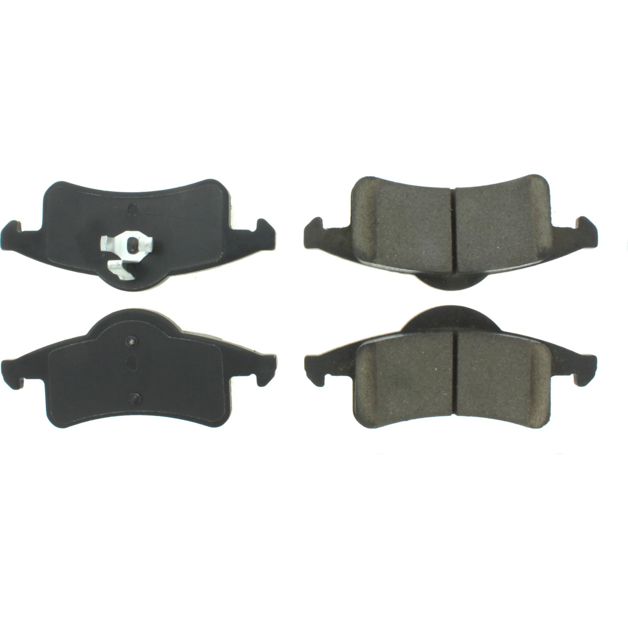 Centric Premium Semi-Metallic Brake Pads with Shims and Hardware