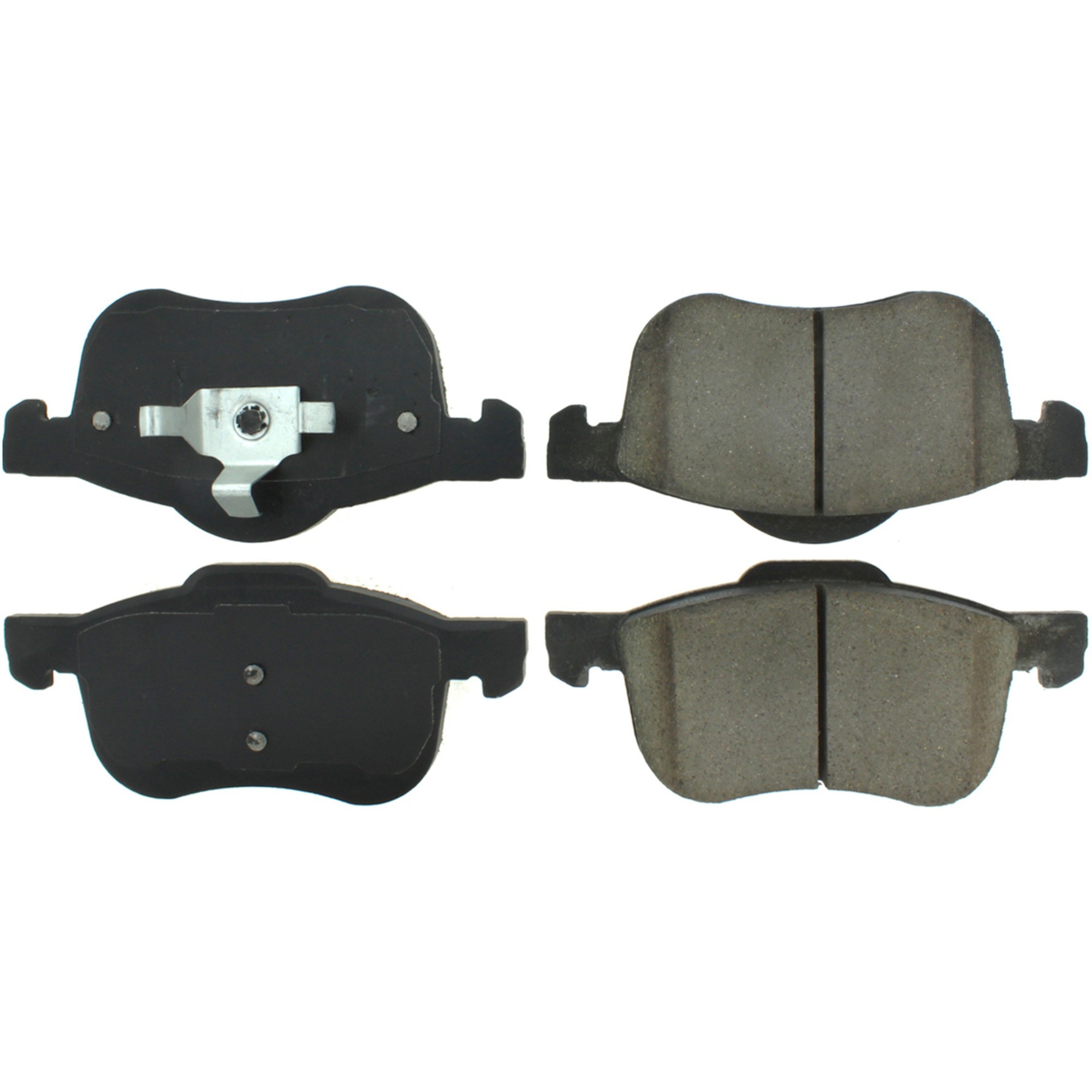Centric Premium Semi-Metallic Brake Pads with Shims and Hardware