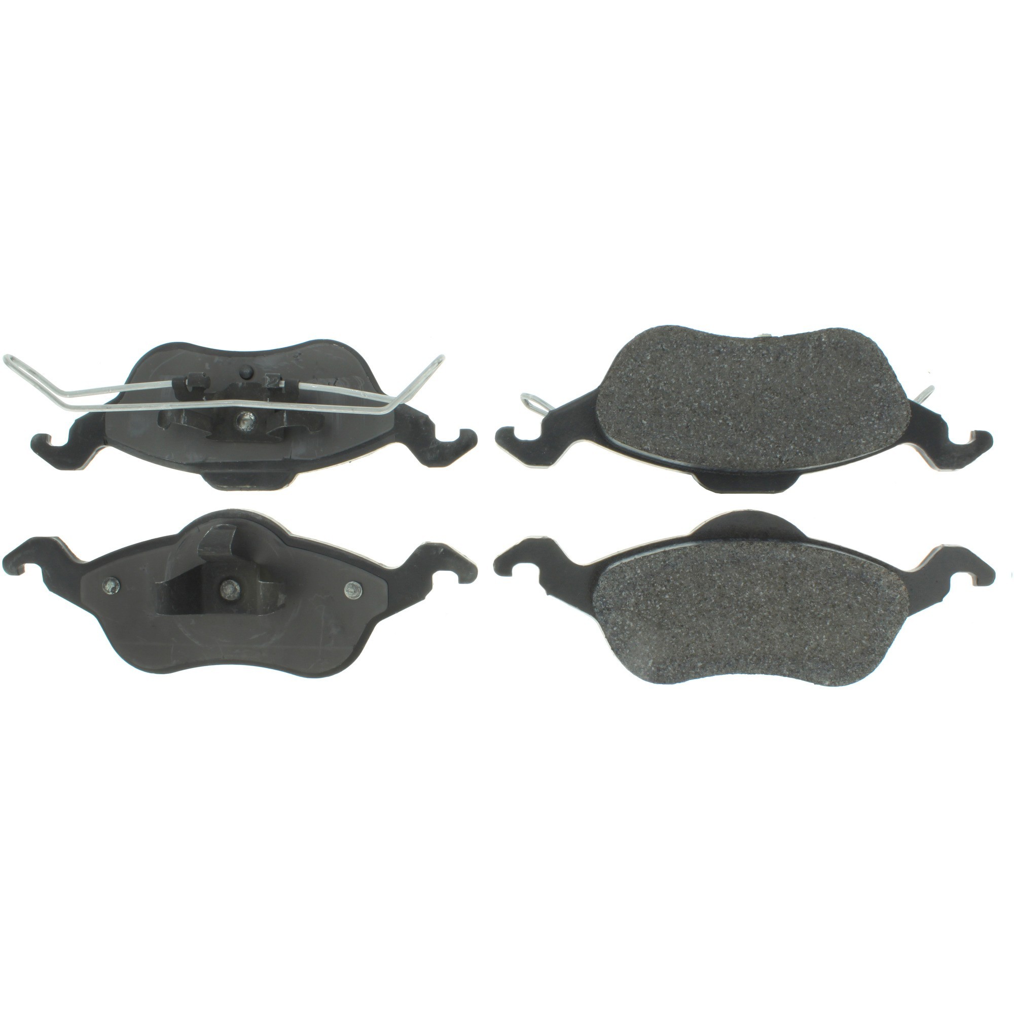 Centric Premium Semi-Metallic Brake Pads with Shims and Hardware