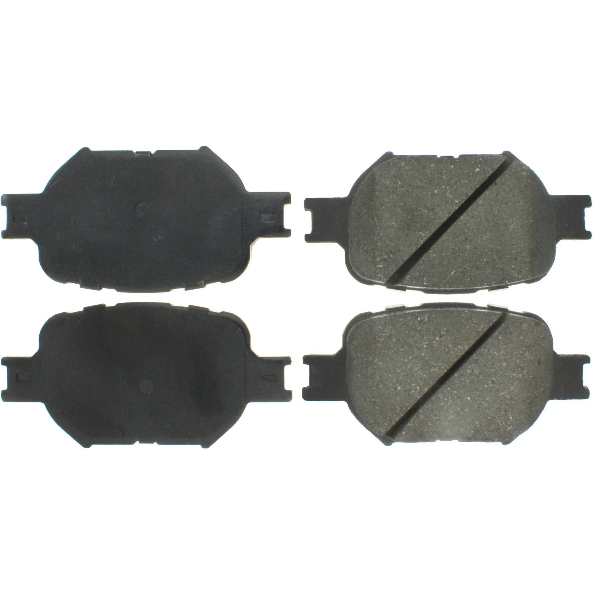 Centric Premium Semi-Metallic Brake Pads with Shims and Hardware