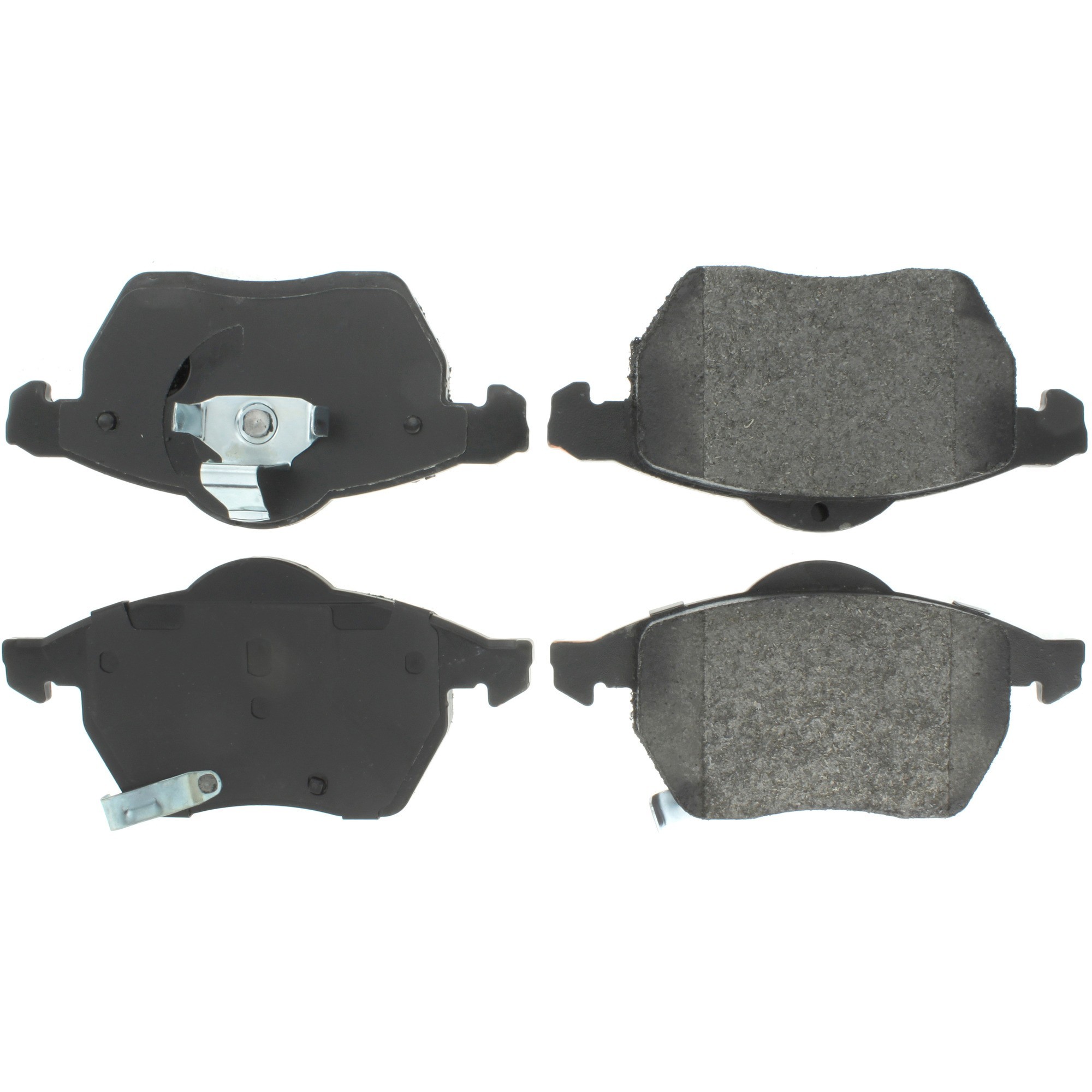 Centric Premium Semi-Metallic Brake Pads with Shims and Hardware