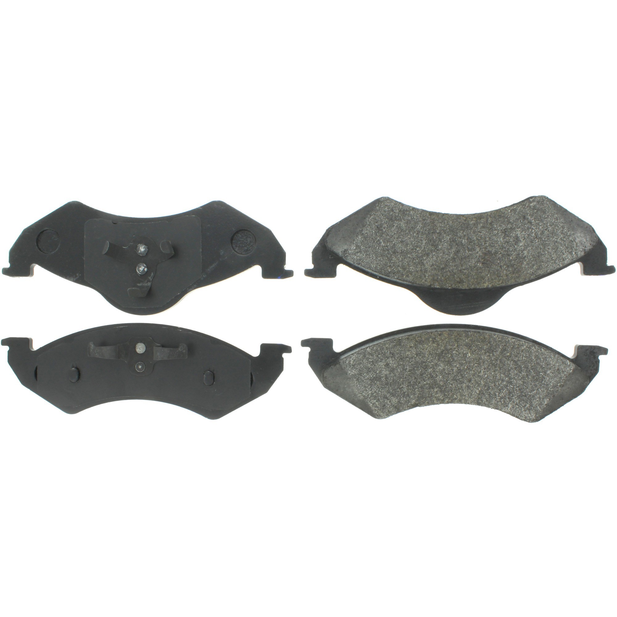 Centric Premium Semi-Metallic Brake Pads with Shims and Hardware