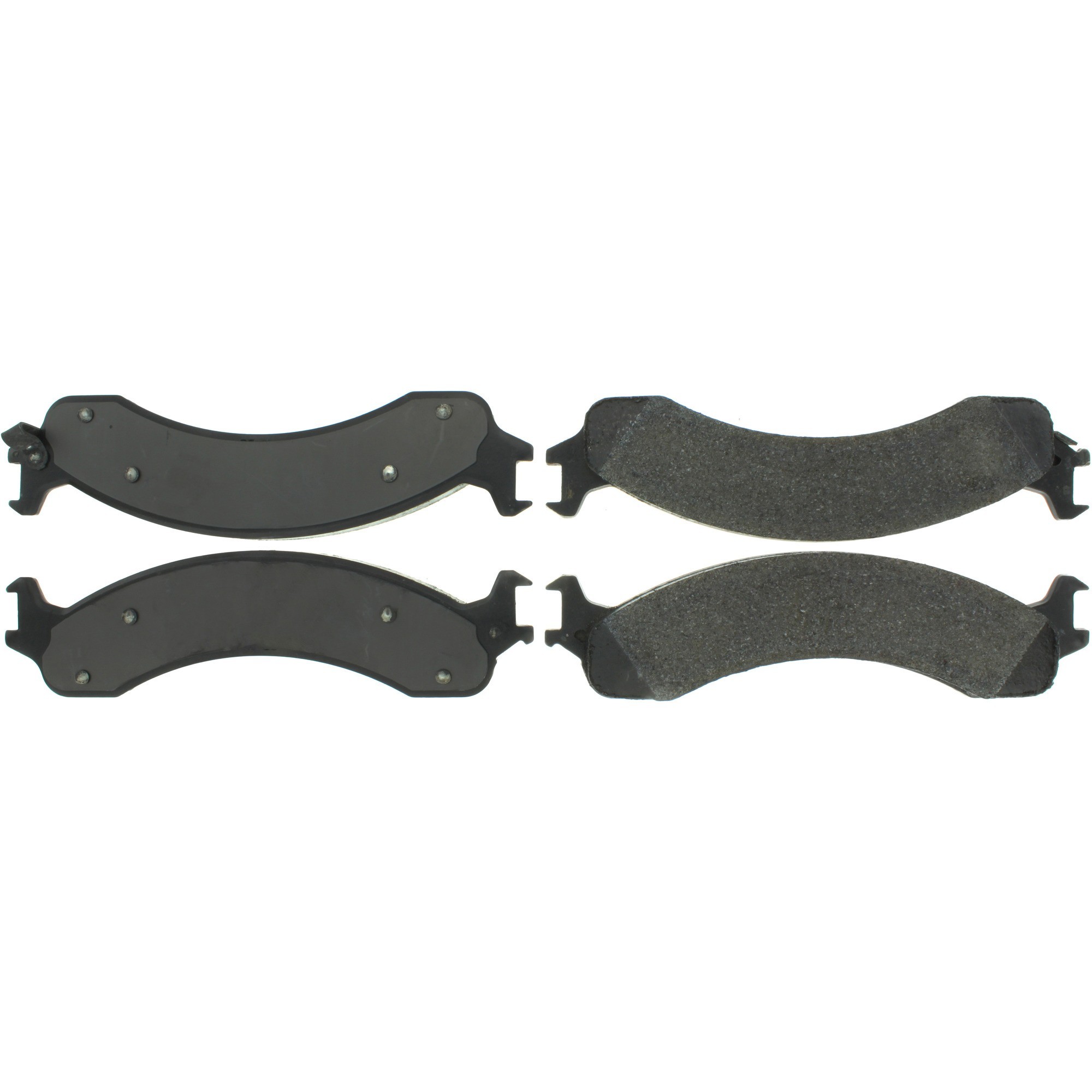 Centric Premium Semi-Metallic Brake Pads with Shims and Hardware