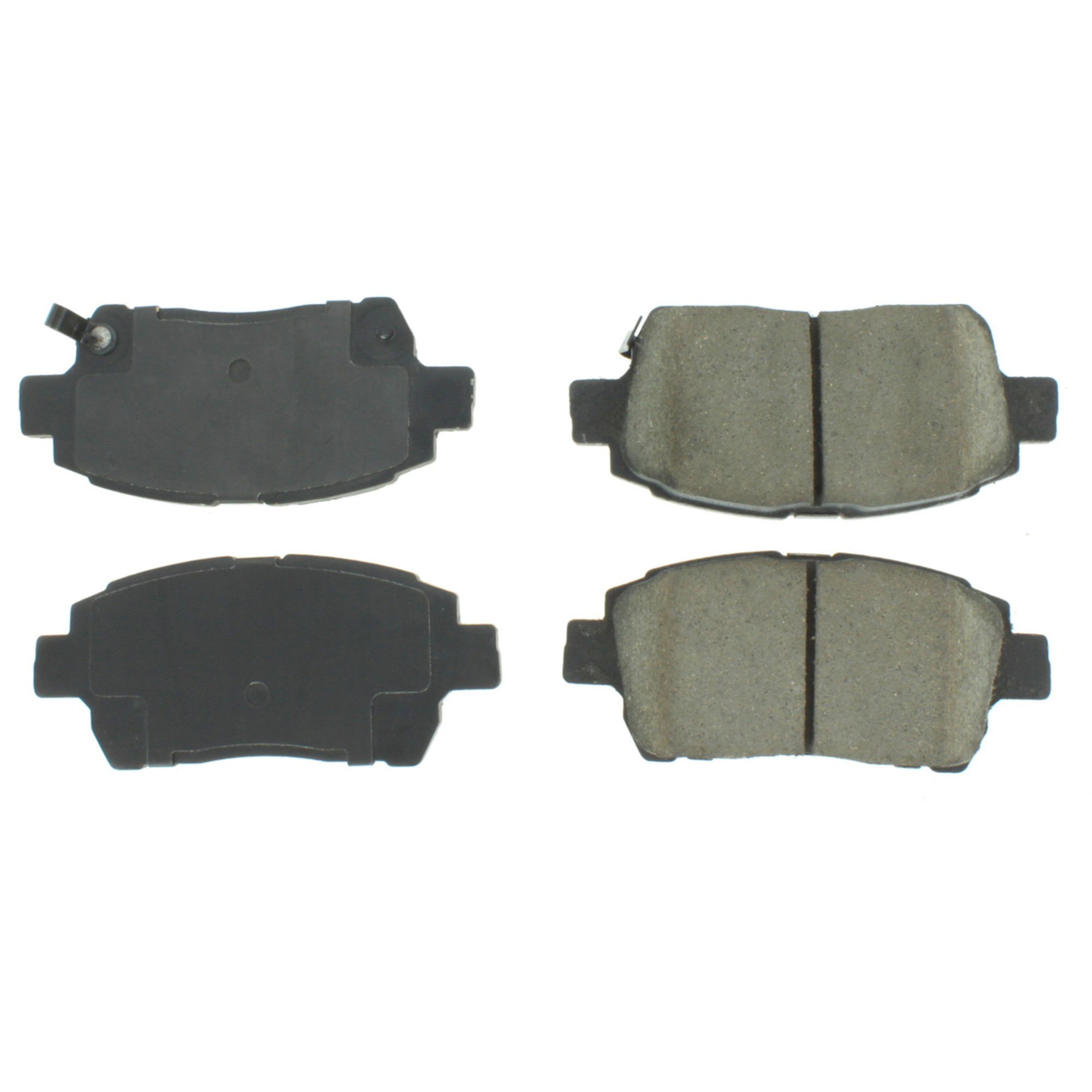 Centric Premium Semi-Metallic Brake Pads with Shims and Hardware