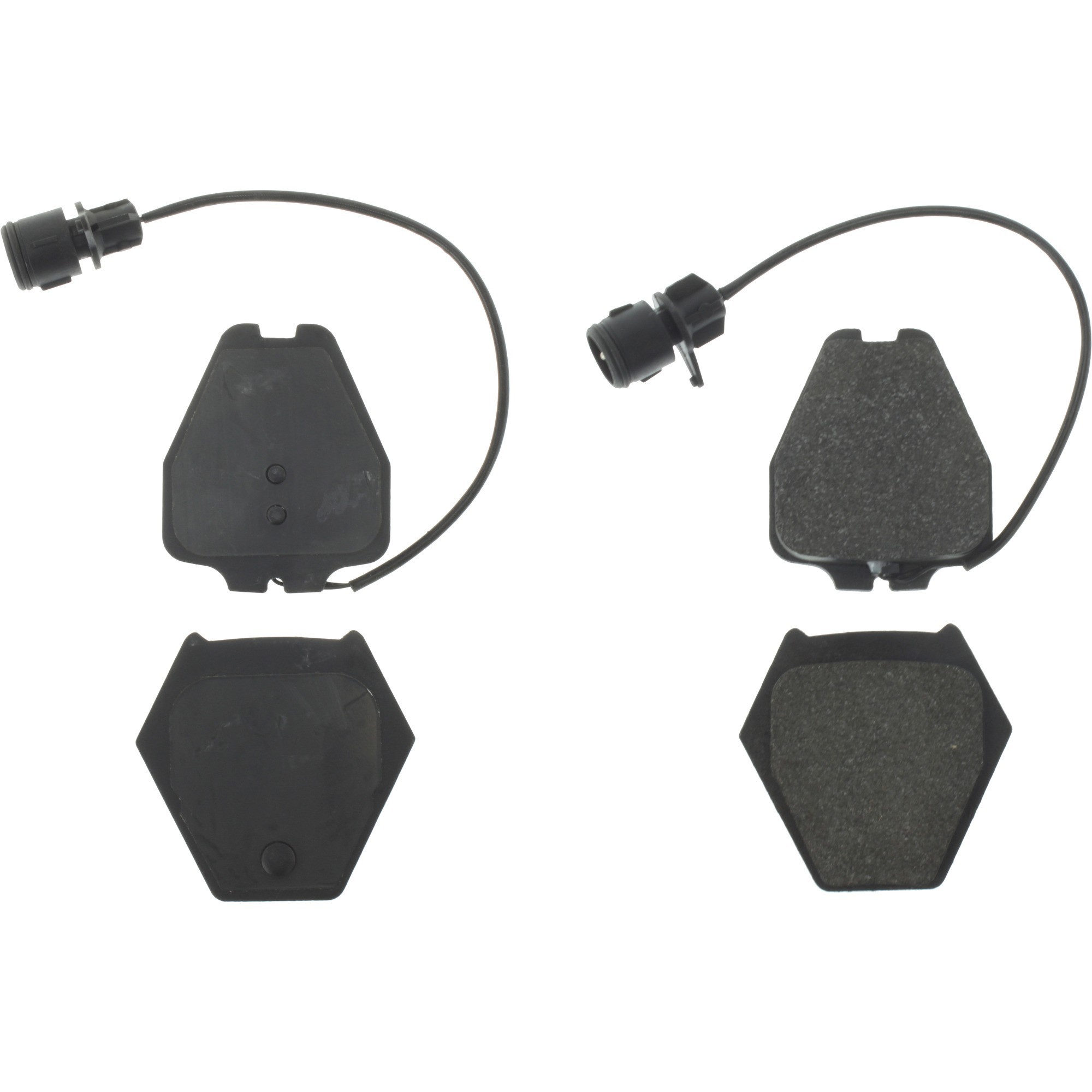 Centric Premium Semi-Metallic Brake Pads with Shims and Hardware