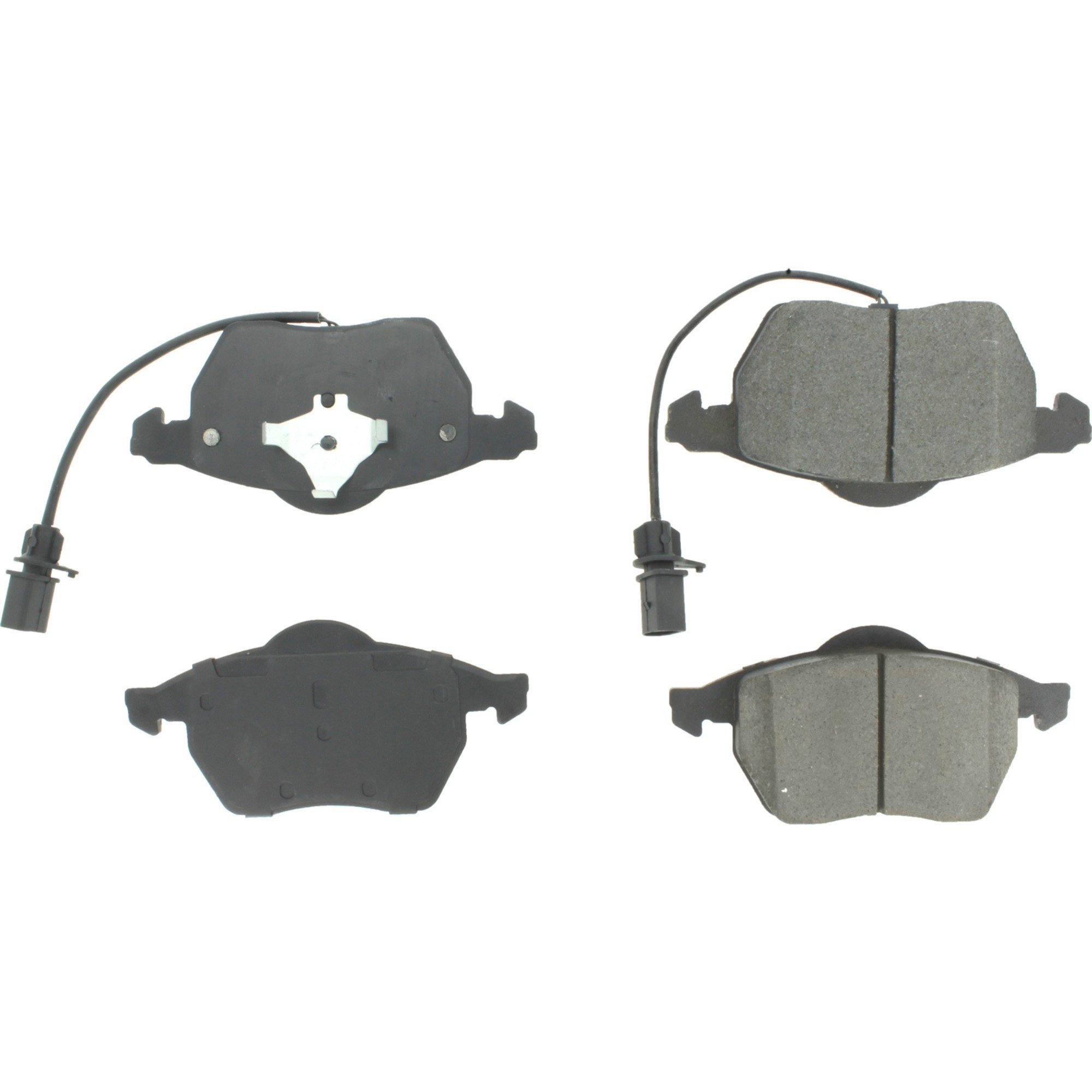 Centric Premium Semi-Metallic Brake Pads with Shims and Hardware