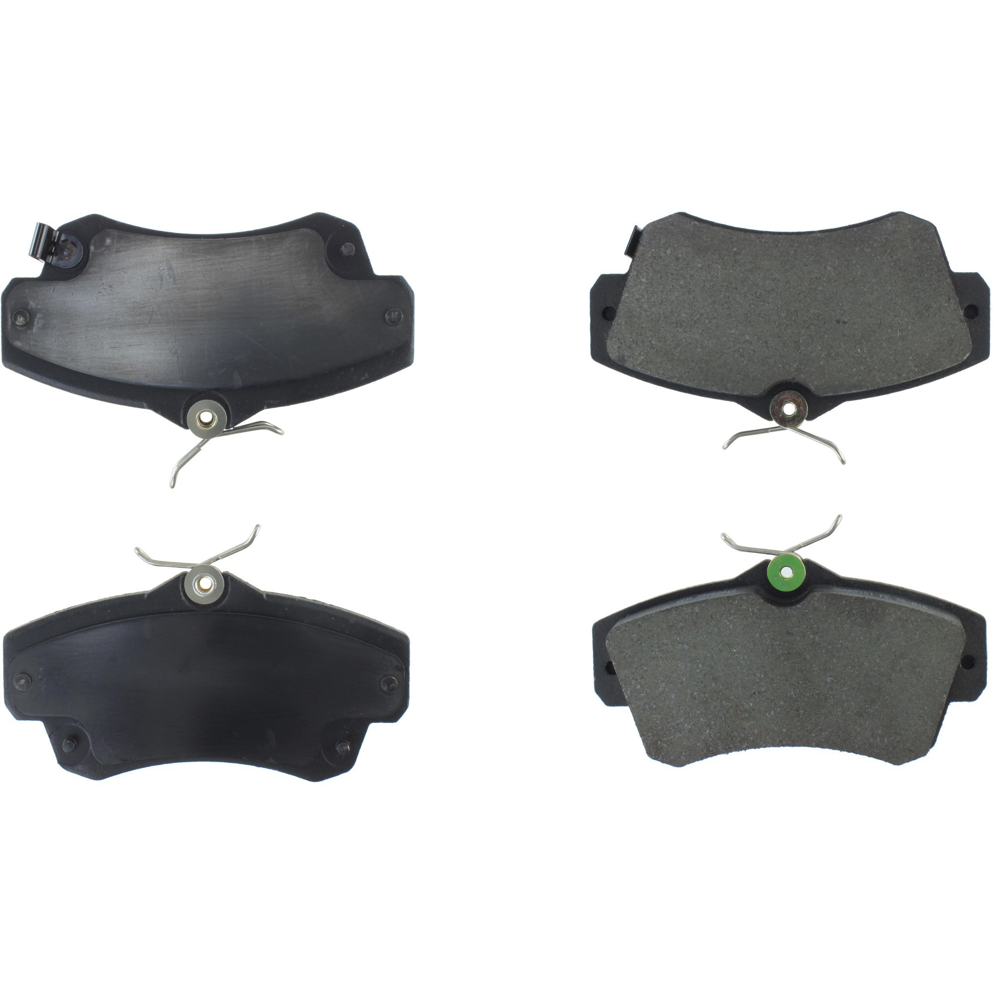 Centric Premium Semi-Metallic Brake Pads with Shims and Hardware