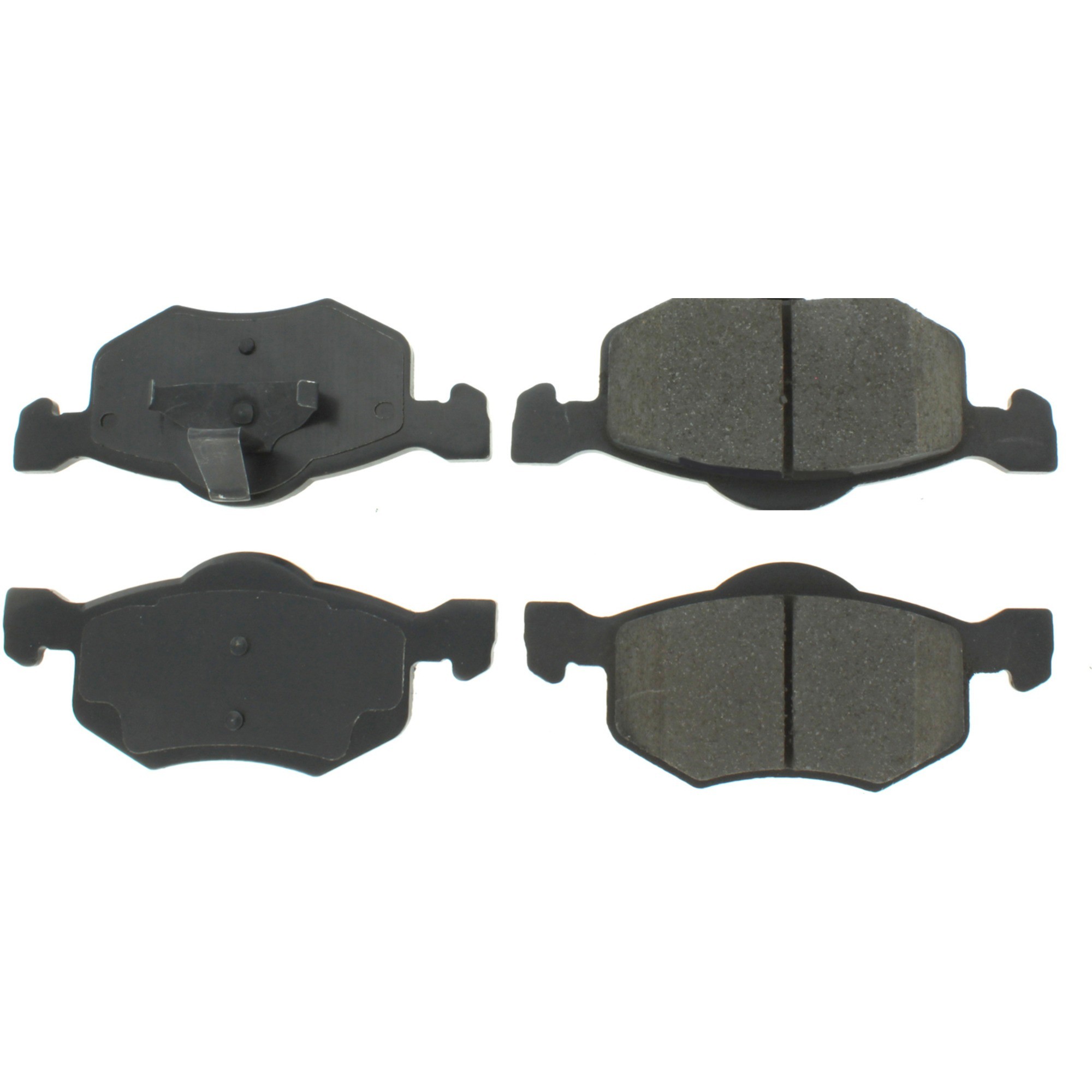 Centric Premium Semi-Metallic Brake Pads with Shims and Hardware