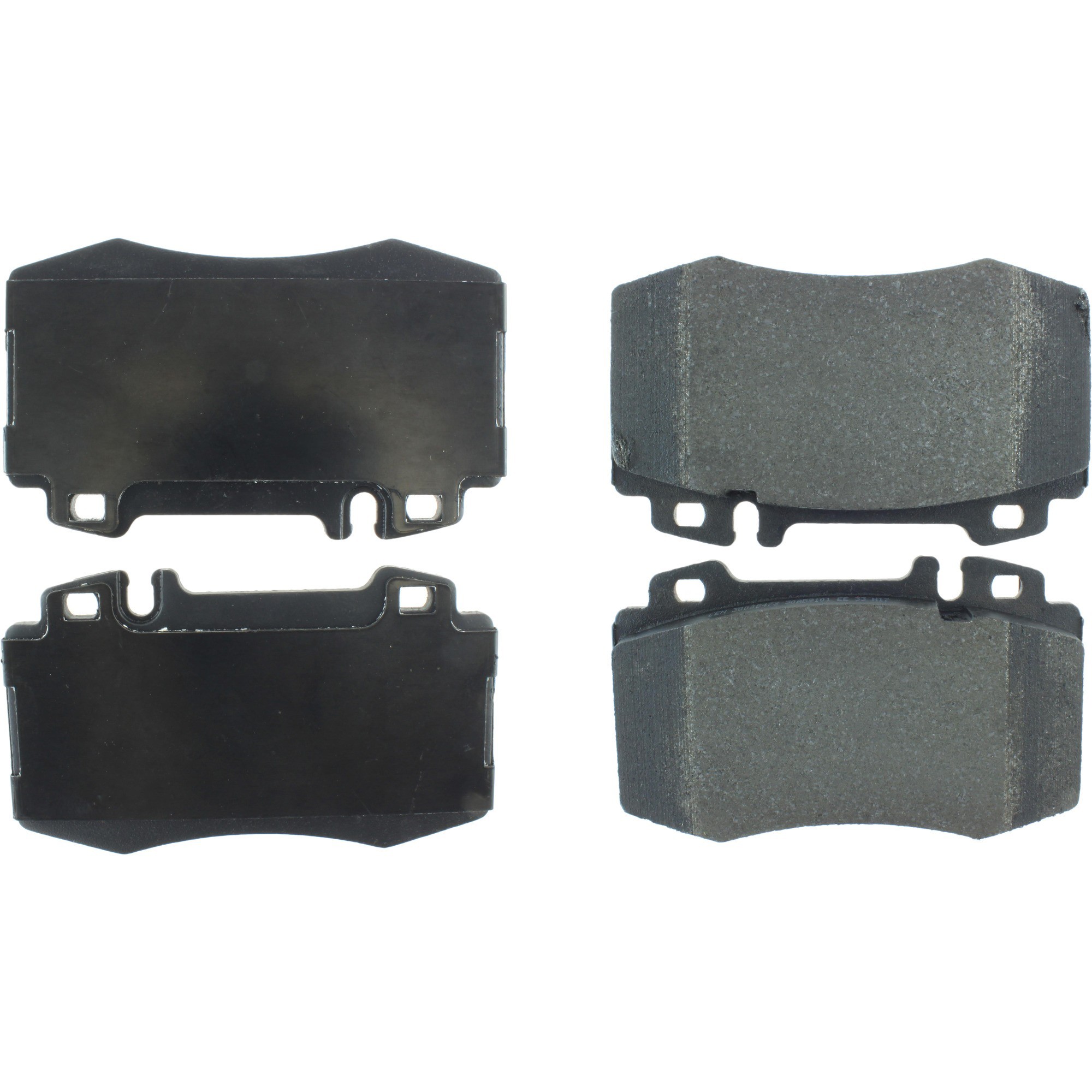 Centric Premium Semi-Metallic Brake Pads with Shims and Hardware