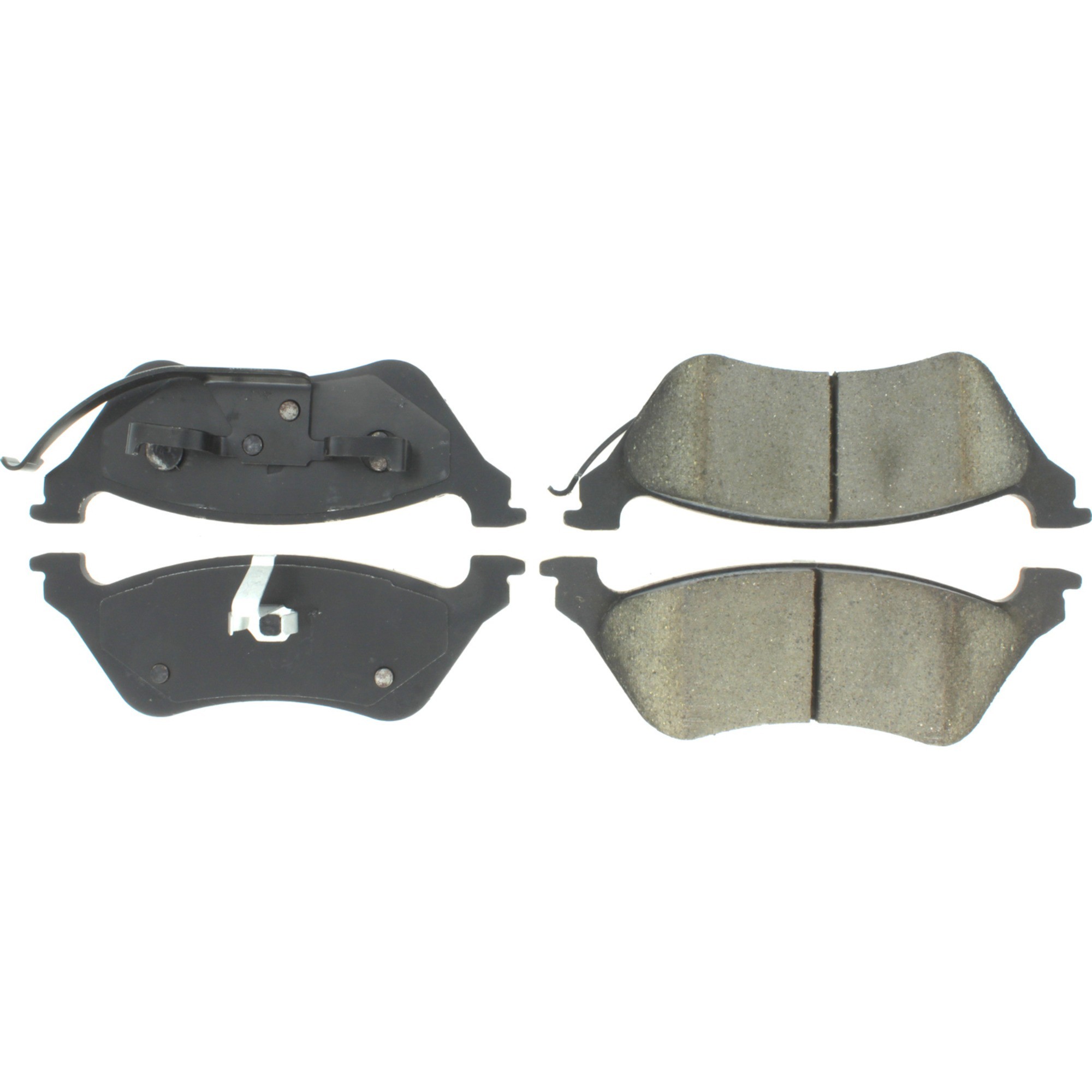 Centric Premium Semi-Metallic Brake Pads with Shims