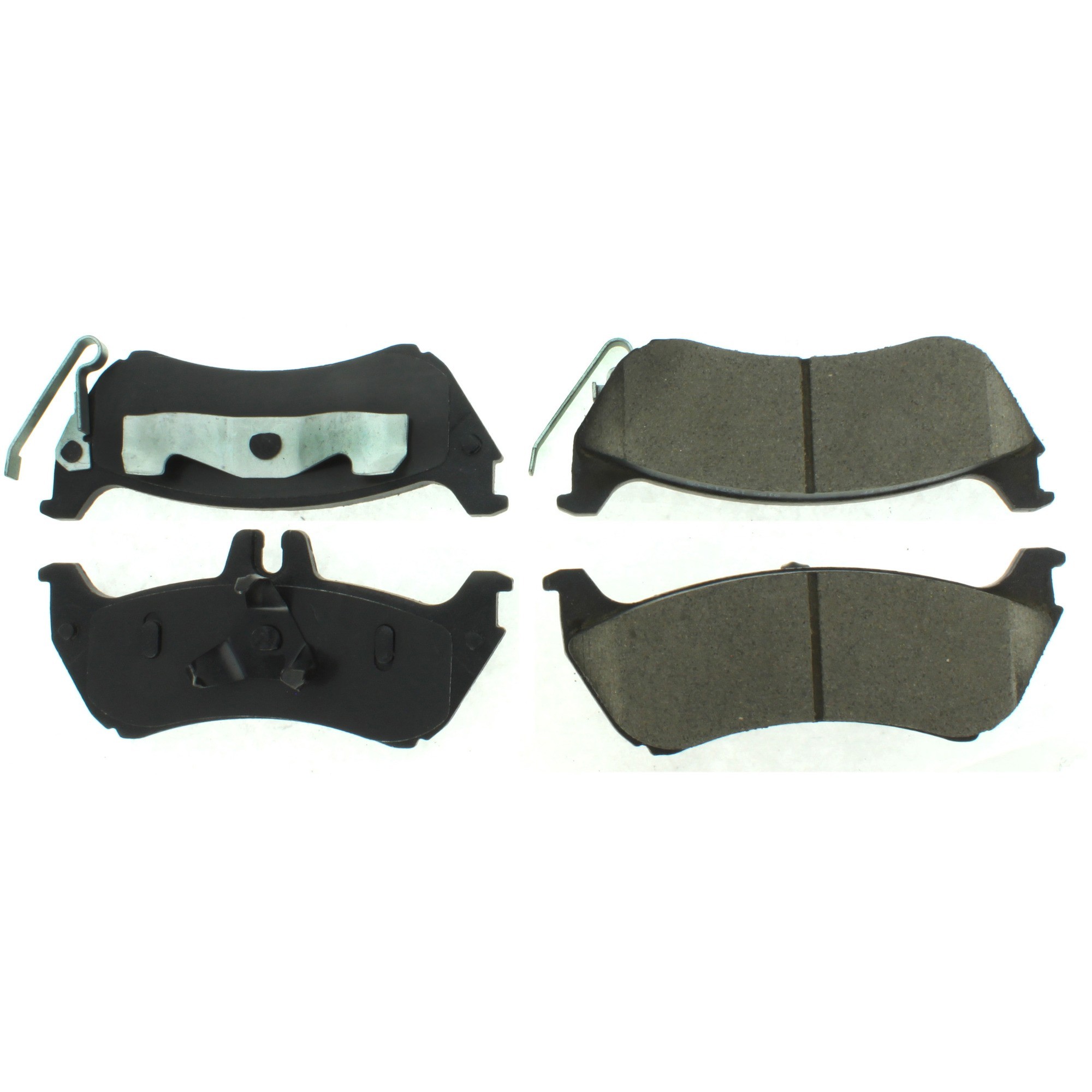 Centric Premium Semi-Metallic Brake Pads with Shims and Hardware