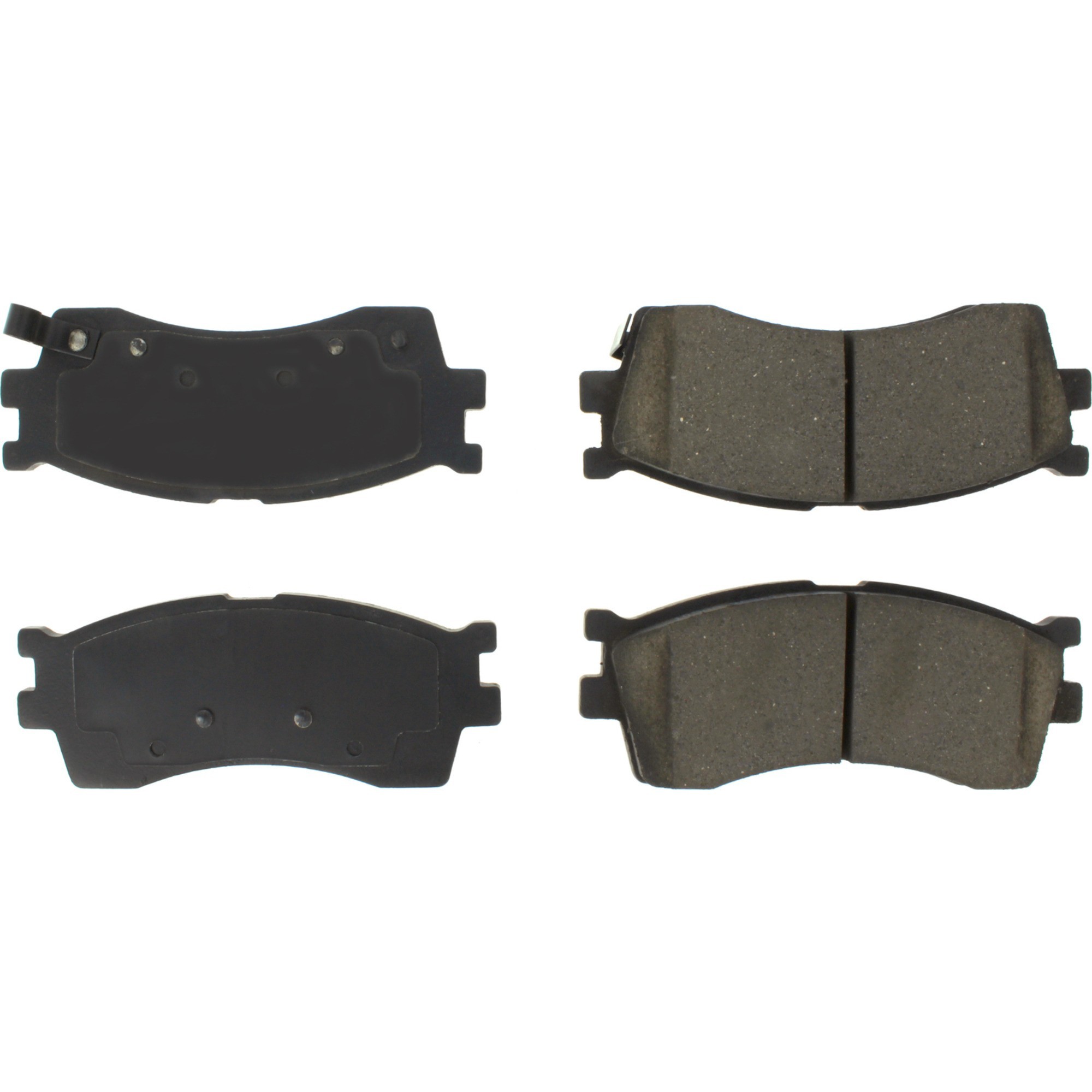 Centric Premium Semi-Metallic Brake Pads with Shims and Hardware