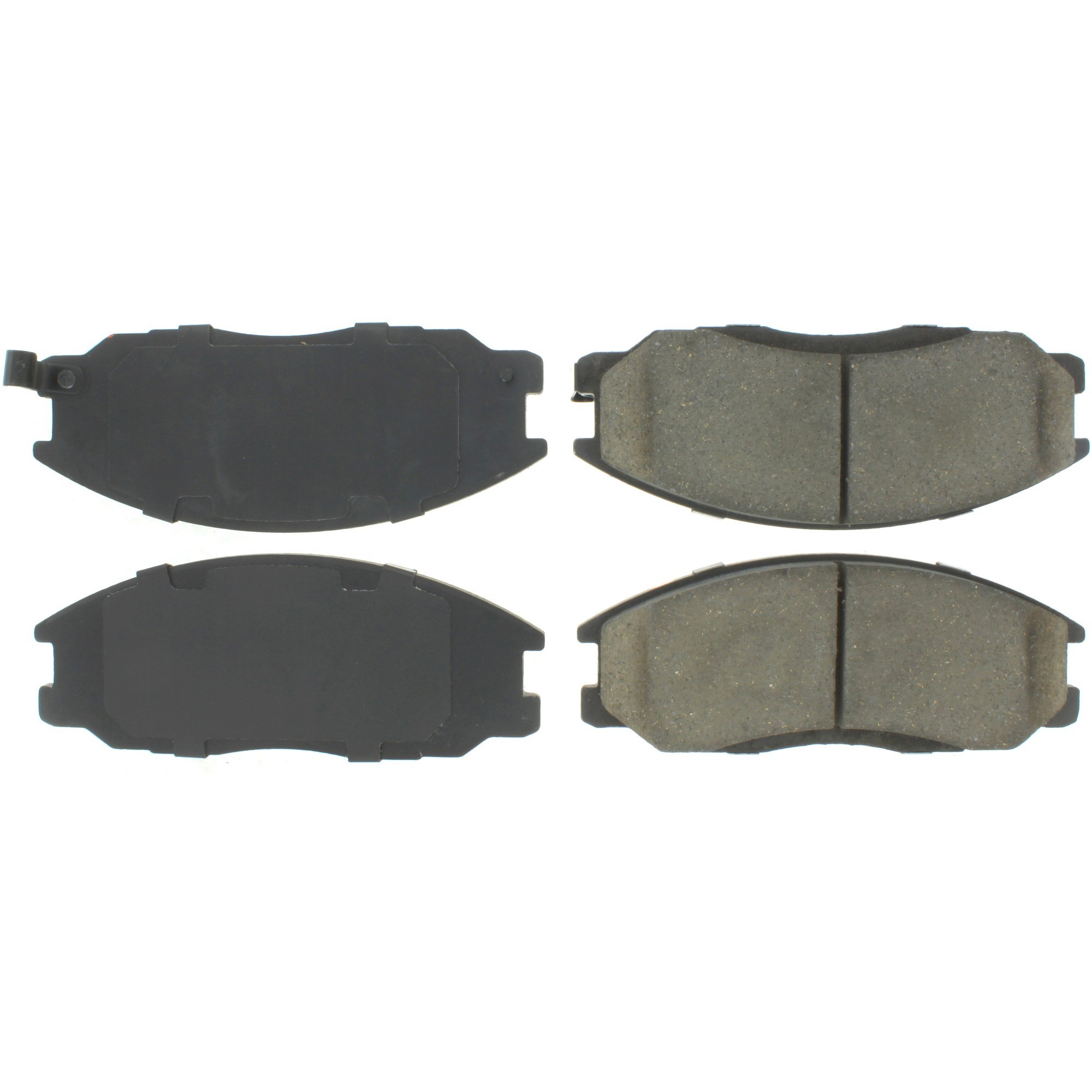 Centric Premium Semi-Metallic Brake Pads with Shims and Hardware