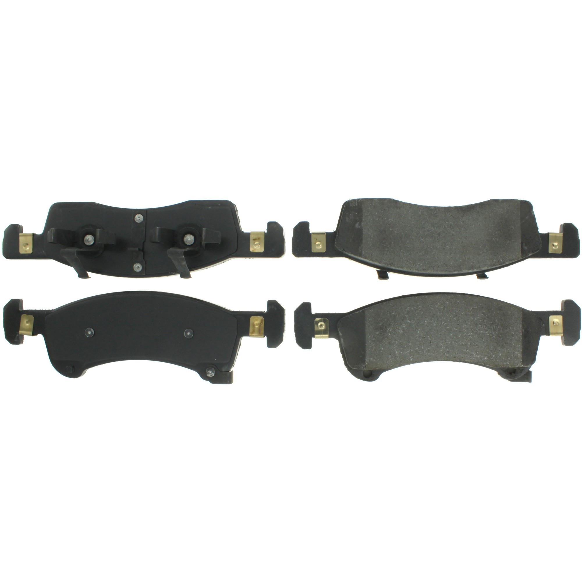 Centric Premium Semi-Metallic Brake Pads with Shims and Hardware