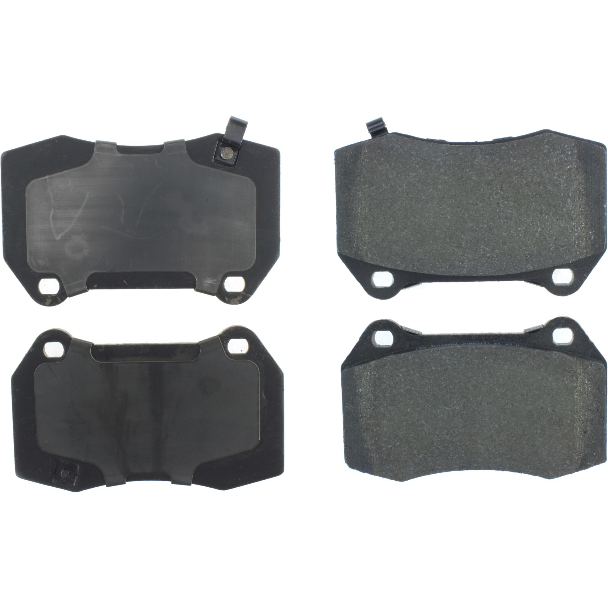 Centric Premium Semi-Metallic Brake Pads with Shims and Hardware