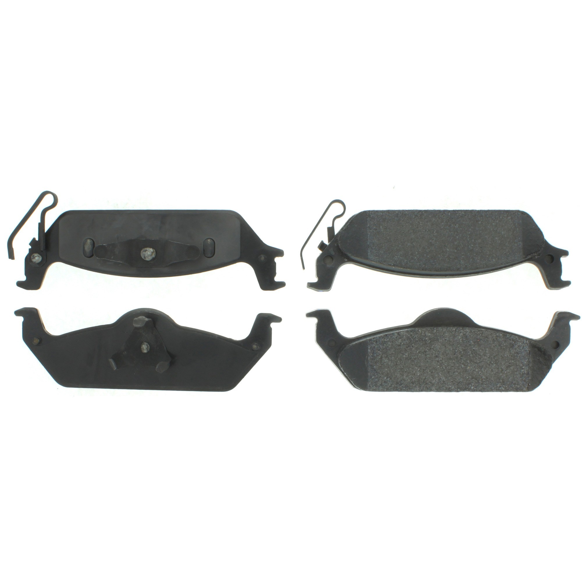 Centric Premium Semi-Metallic Brake Pads with Shims and Hardware