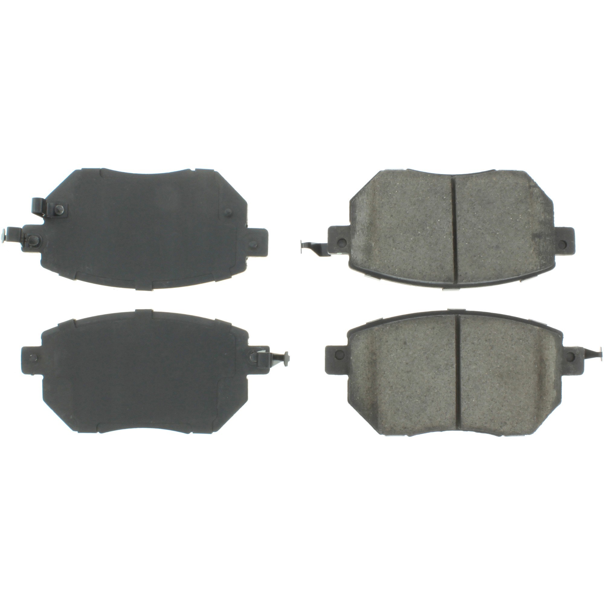 Centric Premium Semi-Metallic Brake Pads with Shims and Hardware