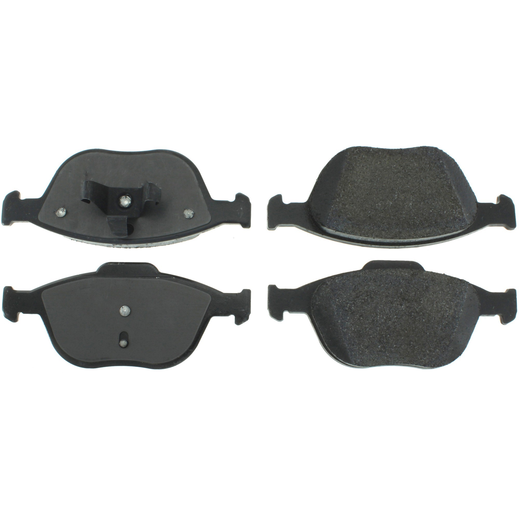 Centric Premium Semi-Metallic Brake Pads with Shims and Hardware