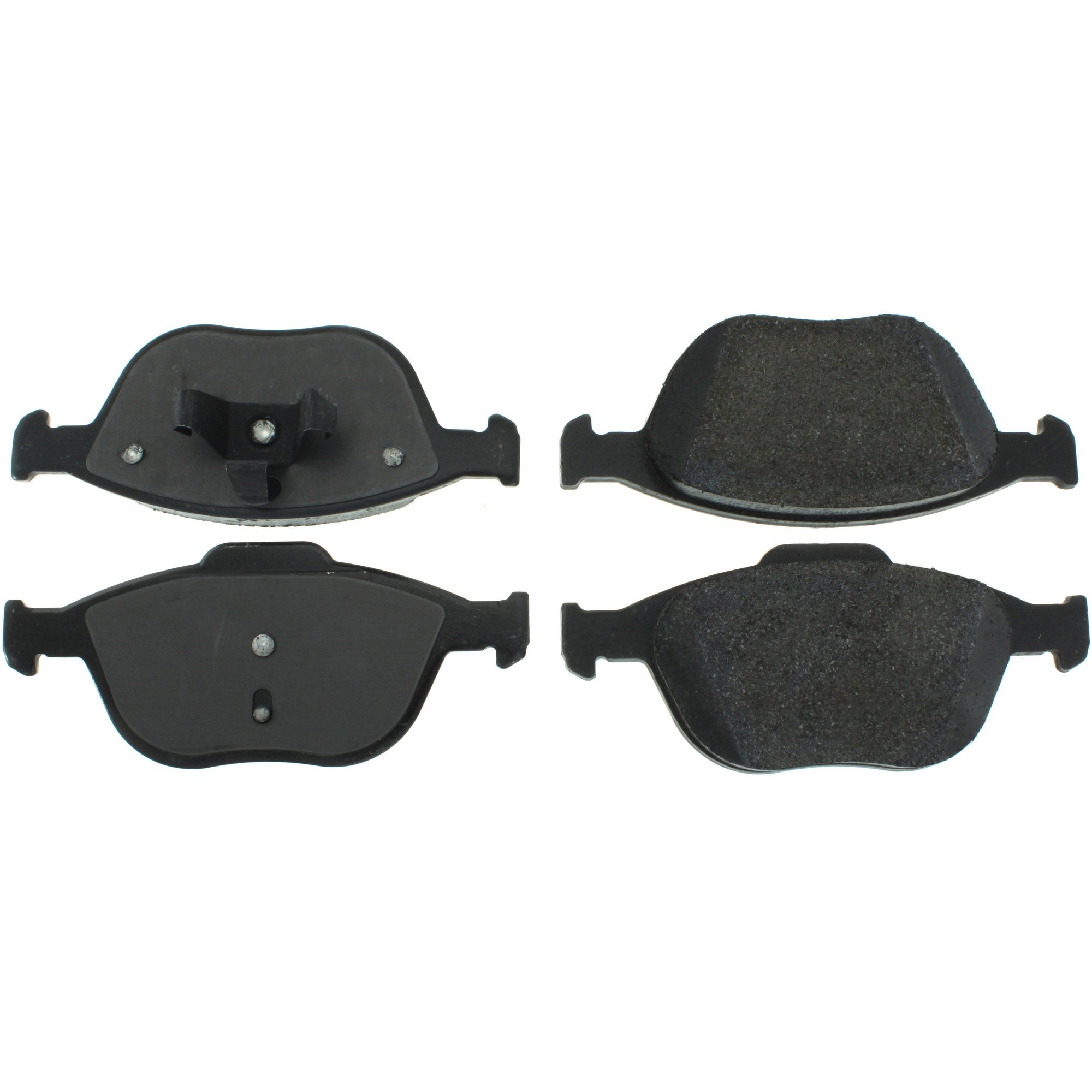 Centric Premium Semi-Metallic Brake Pads with Shims and Hardware