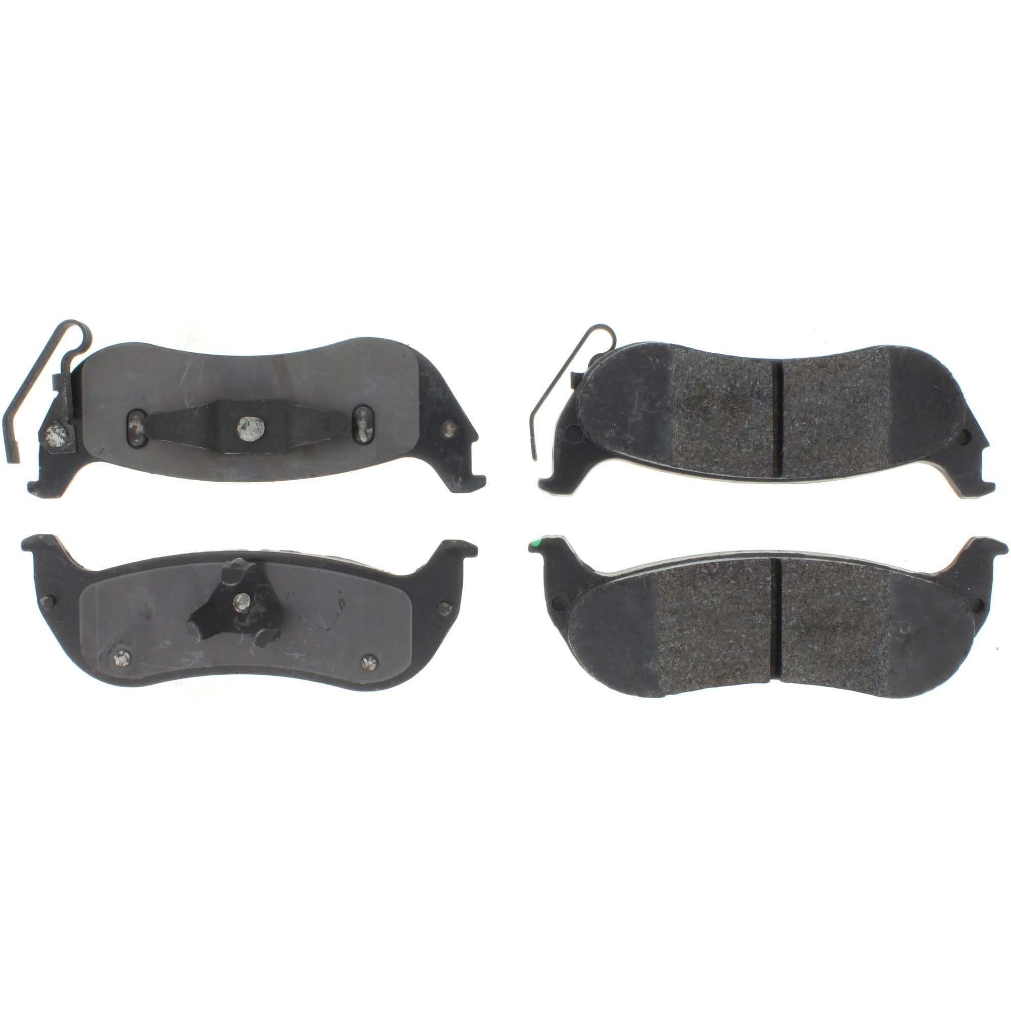 Centric Premium Semi-Metallic Brake Pads with Shims and Hardware