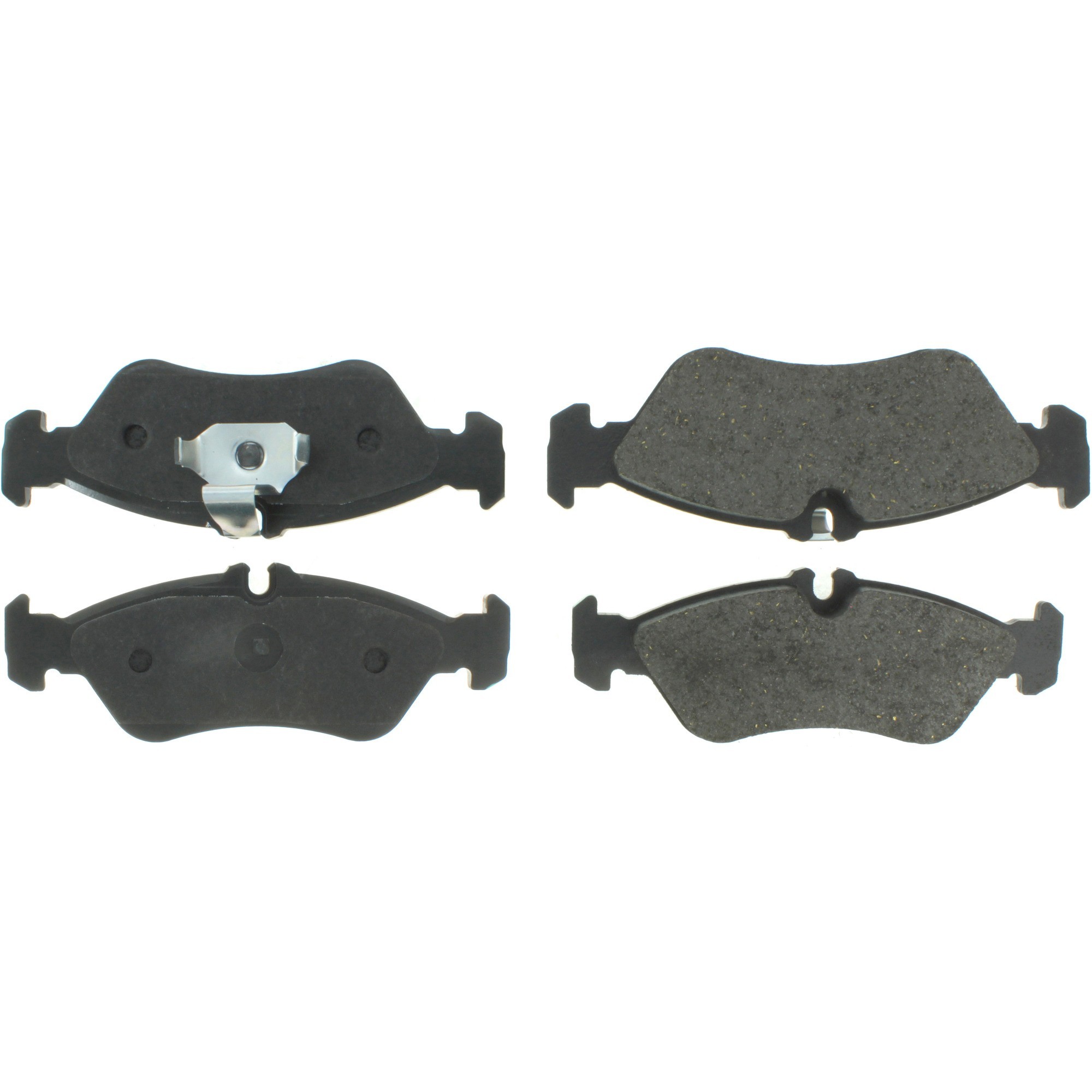 Centric Premium Semi-Metallic Brake Pads with Shims and Hardware