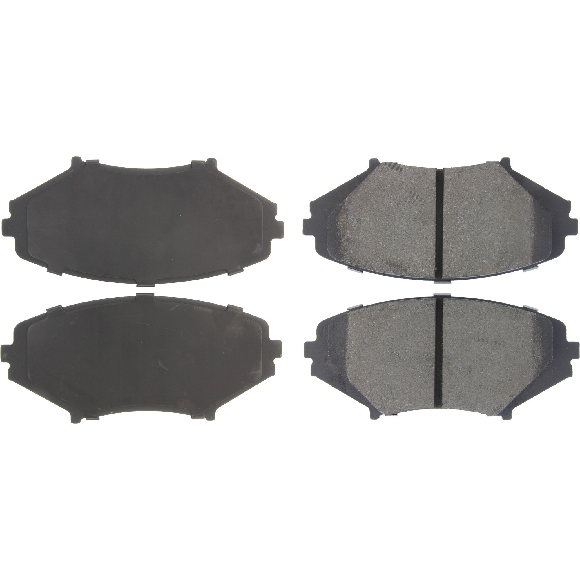 Centric Premium Semi-Metallic Brake Pads with Shims and Hardware
