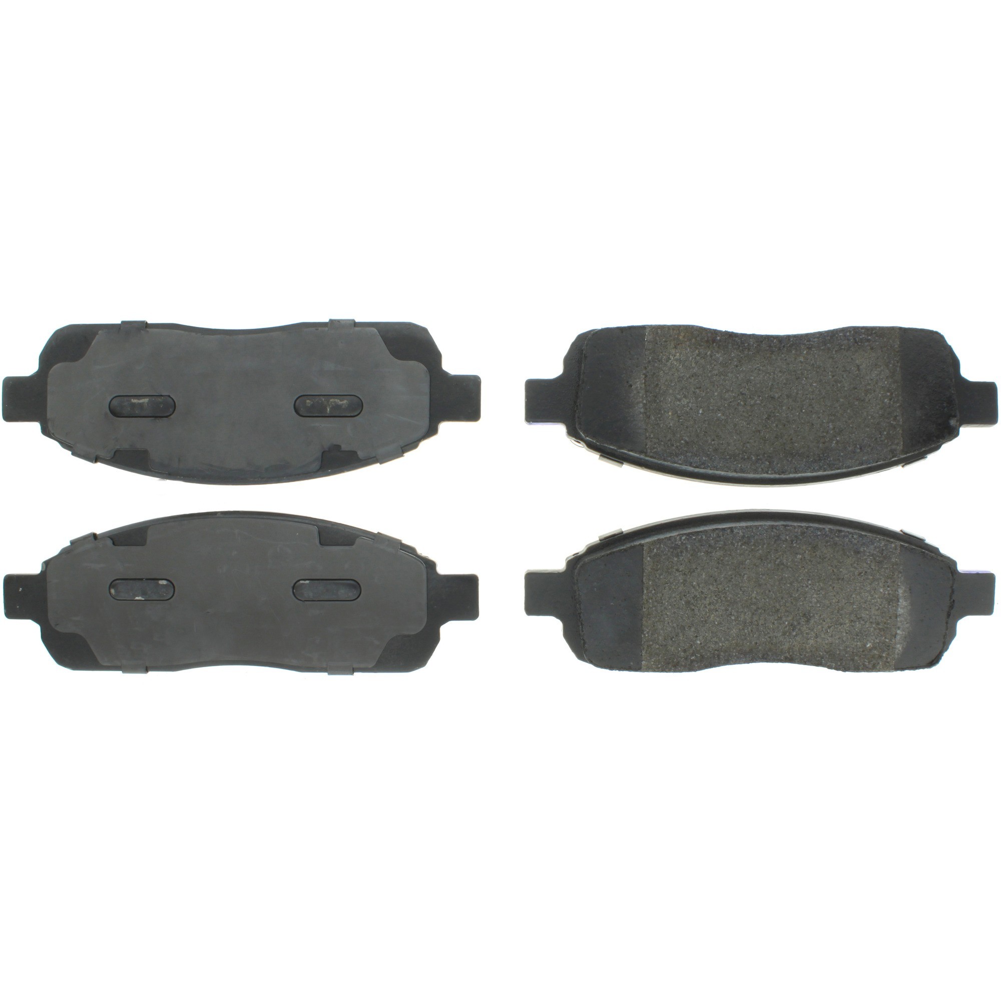 Centric Premium Semi-Metallic Brake Pads with Shims and Hardware