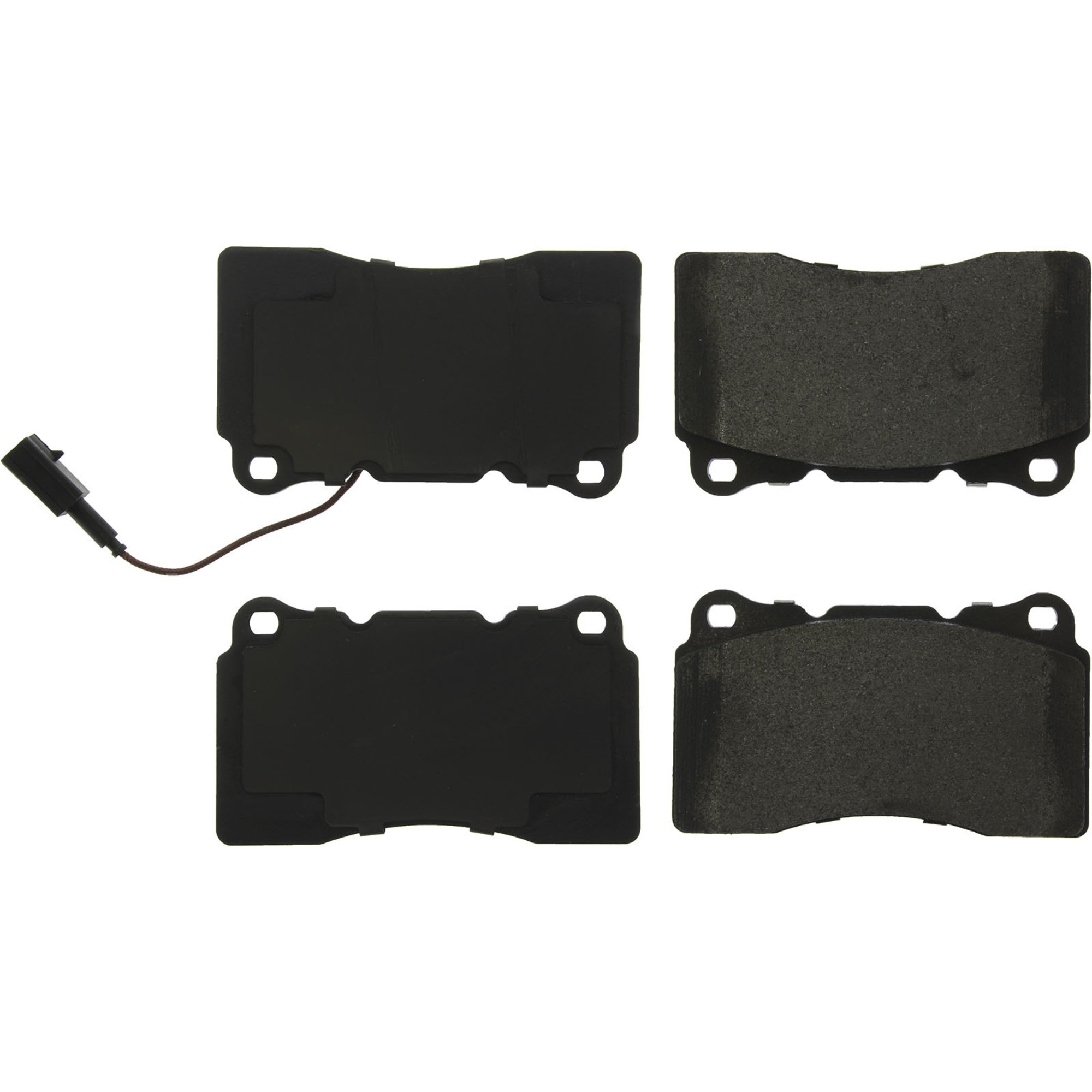 Centric Premium Semi-Metallic Brake Pads with Shims
