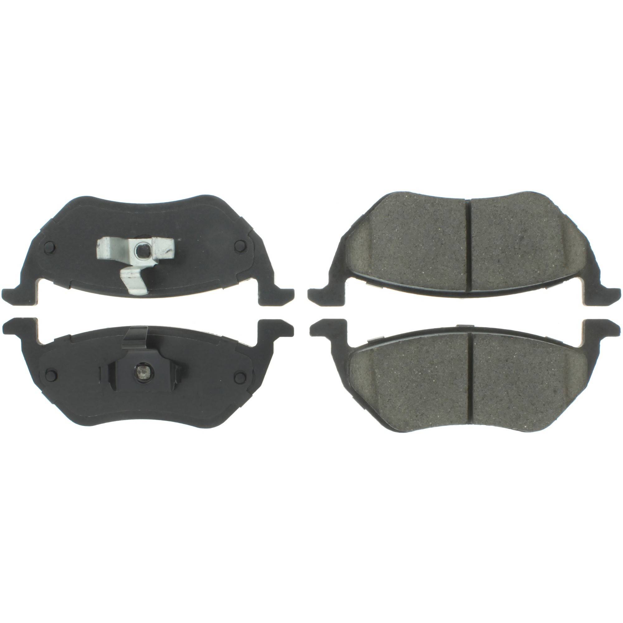 Centric Premium Semi-Metallic Brake Pads with Shims