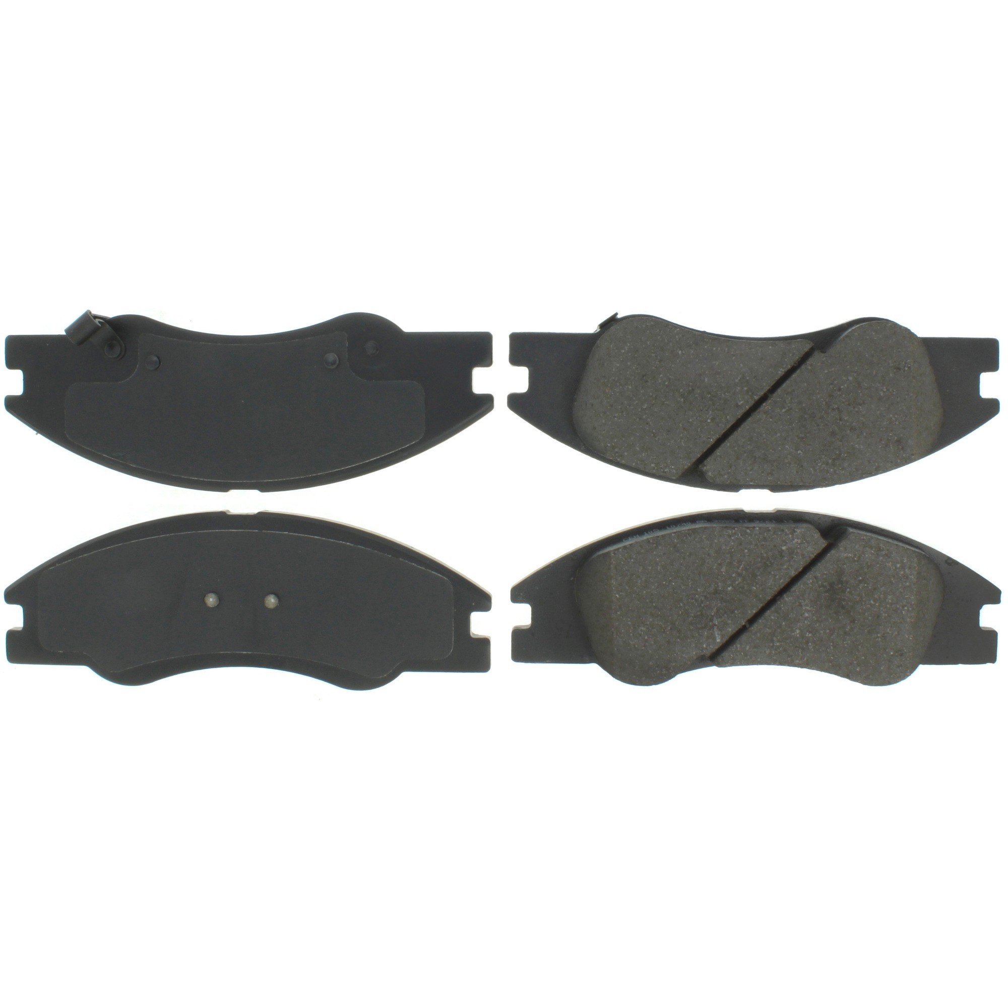 Centric Premium Semi-Metallic Brake Pads with Shims and Hardware